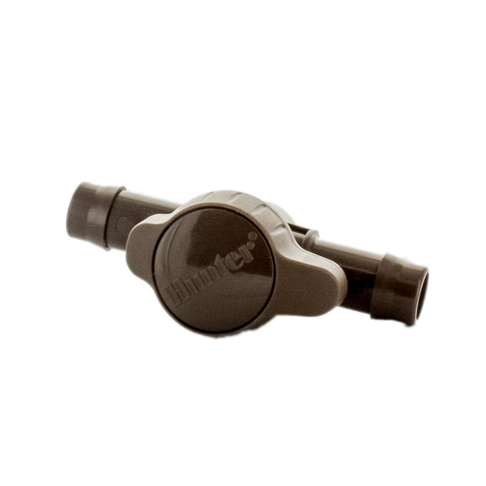 Hunter PLDBV 17mm Barbed Valve - High-Quality Brass Barbed Valve for Irrigation, Plumbing, and Water Systems - Perfect for Garden, Lawn, and DIY Water Projects