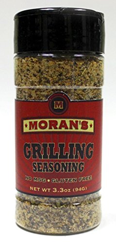 Moran's All Natural Grilling Seasoning - 3.3oz Pack | No MSG, Gluten Free, Non-GMO | Perfect for BBQ, Steak, Chicken & Vegetables