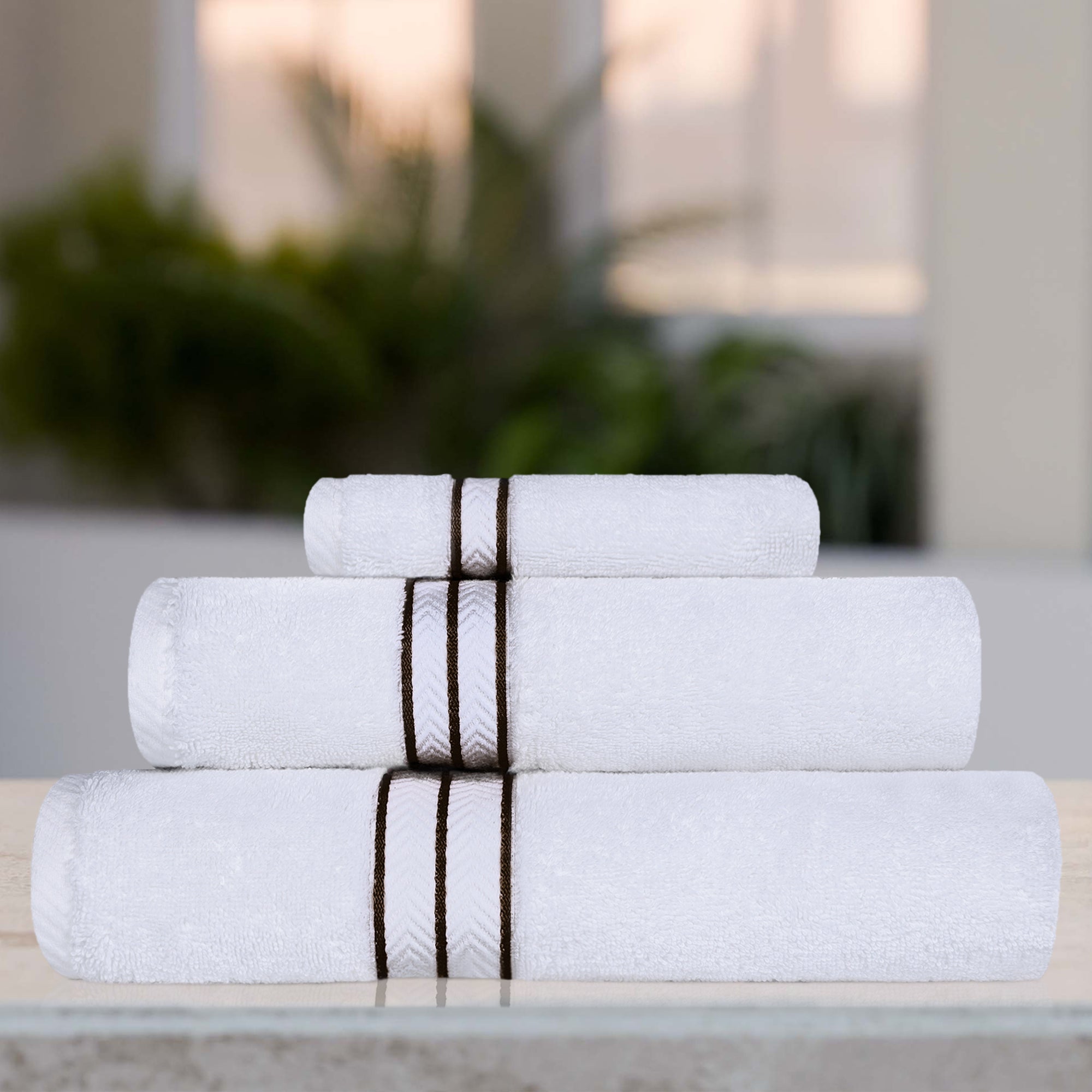 Premium Turkish Cotton Ultra Plush 3-Piece Bath Towel Set - Super Absorbent, Soft & Luxurious for Spa, Gym, Beach & Home Use