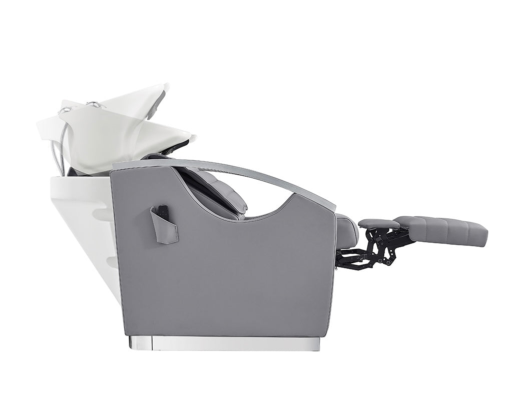 Bella V Reclining Massage Backwash Chair - Ergonomic Full Body Massage with Heat & Vibration for Home & Office Relaxation - Perfect for Living Room, Bedroom, or Spa Use