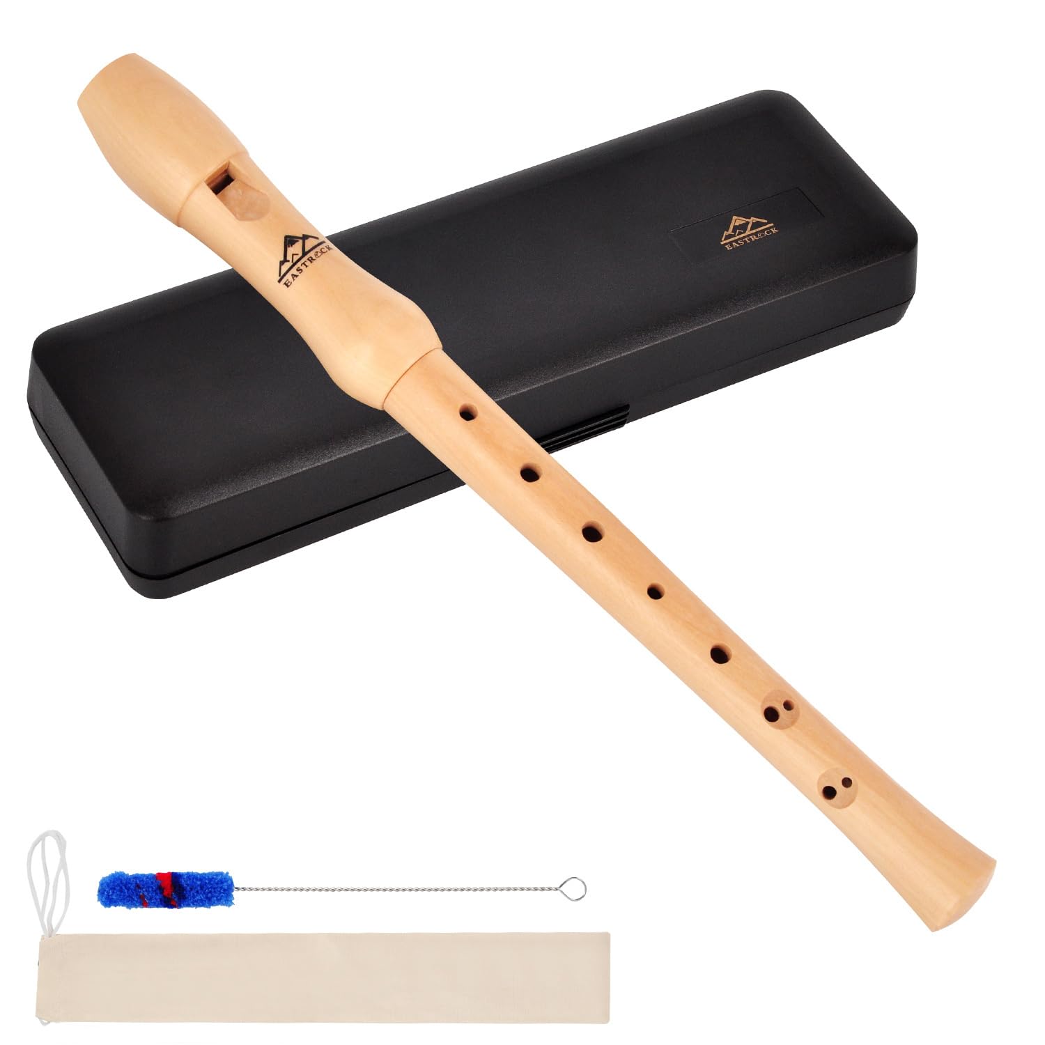 Eastrock Soprano Recorder for Adults - Baroque Style Maple Wood C Key 2-Piece Recorder with Hard Case - Perfect for Beginners, Music Education & Home Practice