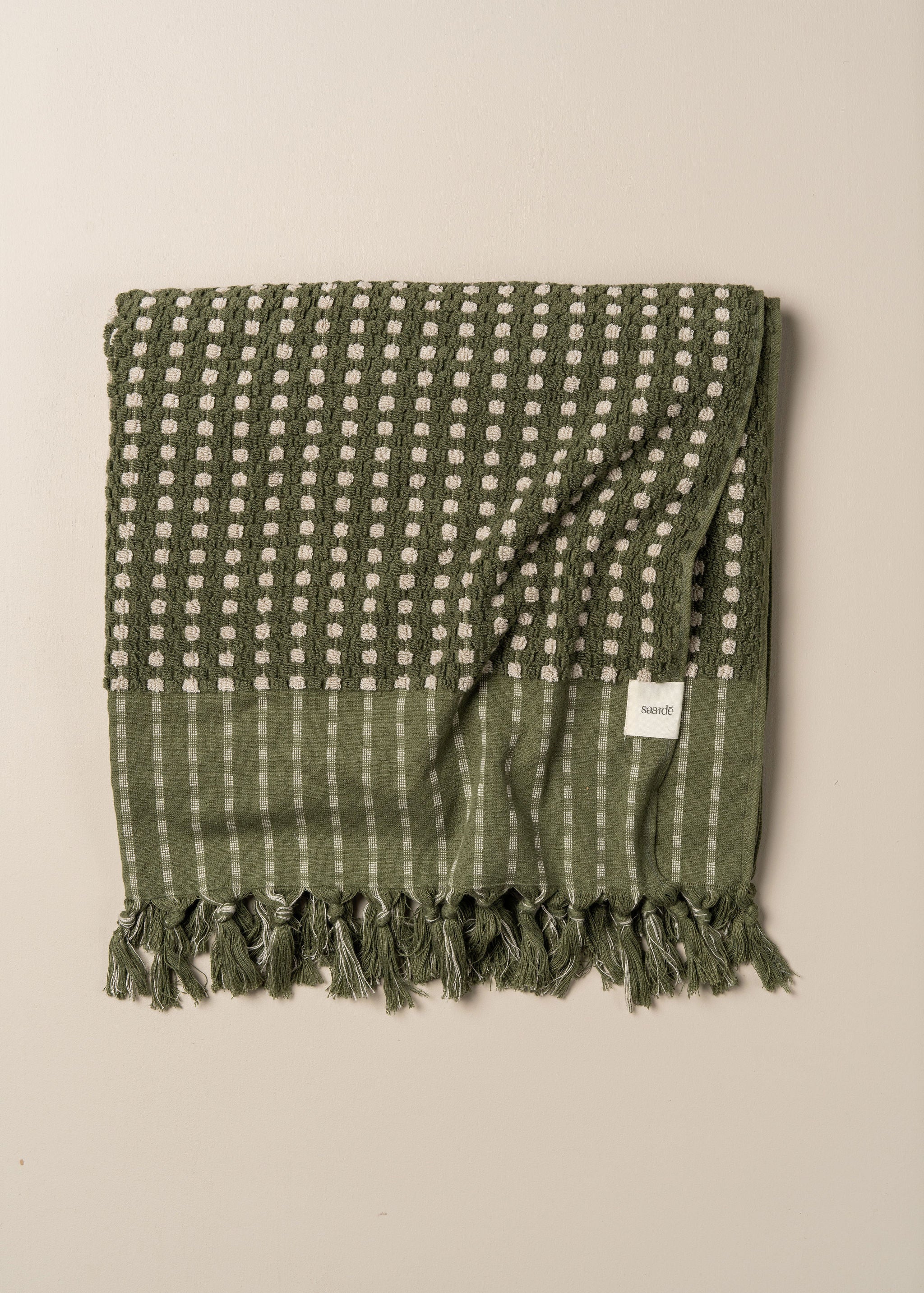 Organic Chickpea Bath Sheet Set - Super Soft & Absorbent Turkish Cotton Towels (Olive/Stone) for Spa, Bathroom & Beach Use