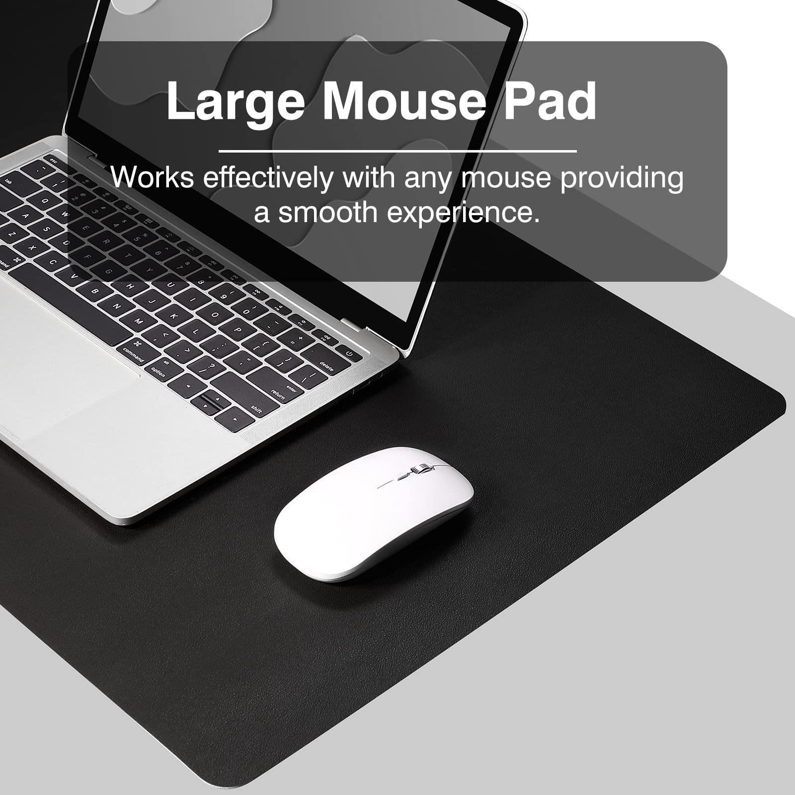 TOWWI Large Dual-Sided Leather Desk Pad - 36