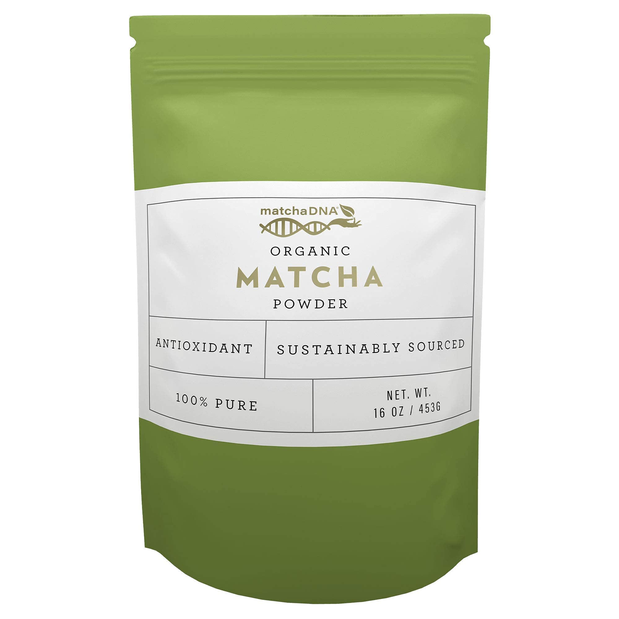 MatchaDNA Organic Culinary Matcha Green Tea Powder 16 oz - Premium Japanese Green Tea for Baking, Smoothies & Lattes - Perfect for Home Chefs & Healthy Lifestyles