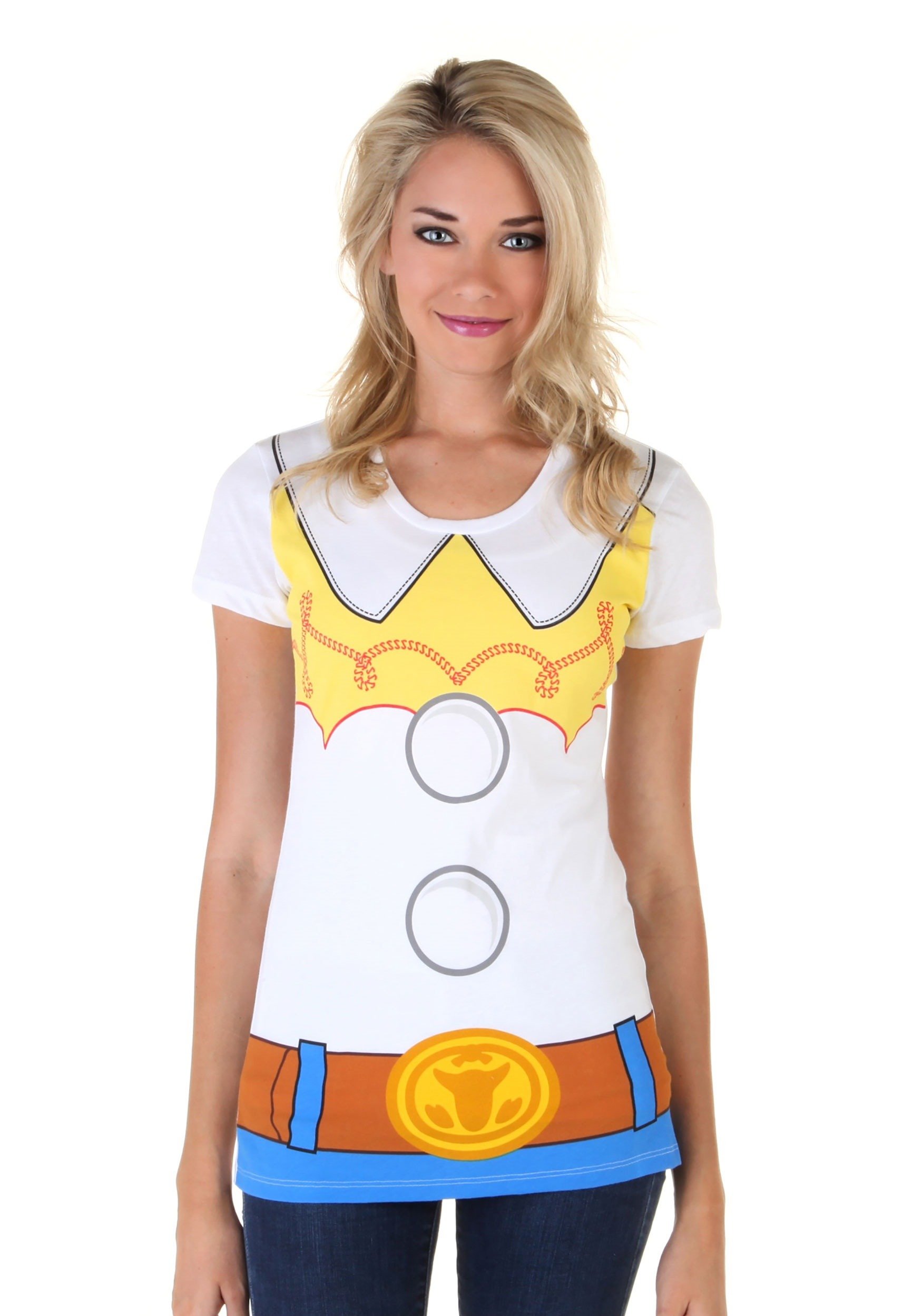 Toy Story Jessie T-Shirt for Women & Kids - Official Disney Cotton Tee for Cosplay, Birthday & Casual Wear