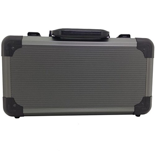 Premium Aluminum Watch Storage Case - Holds 12 Large Watches, Gunmetal Grey - Perfect for Watch Collectors & Travel Accessories Organization