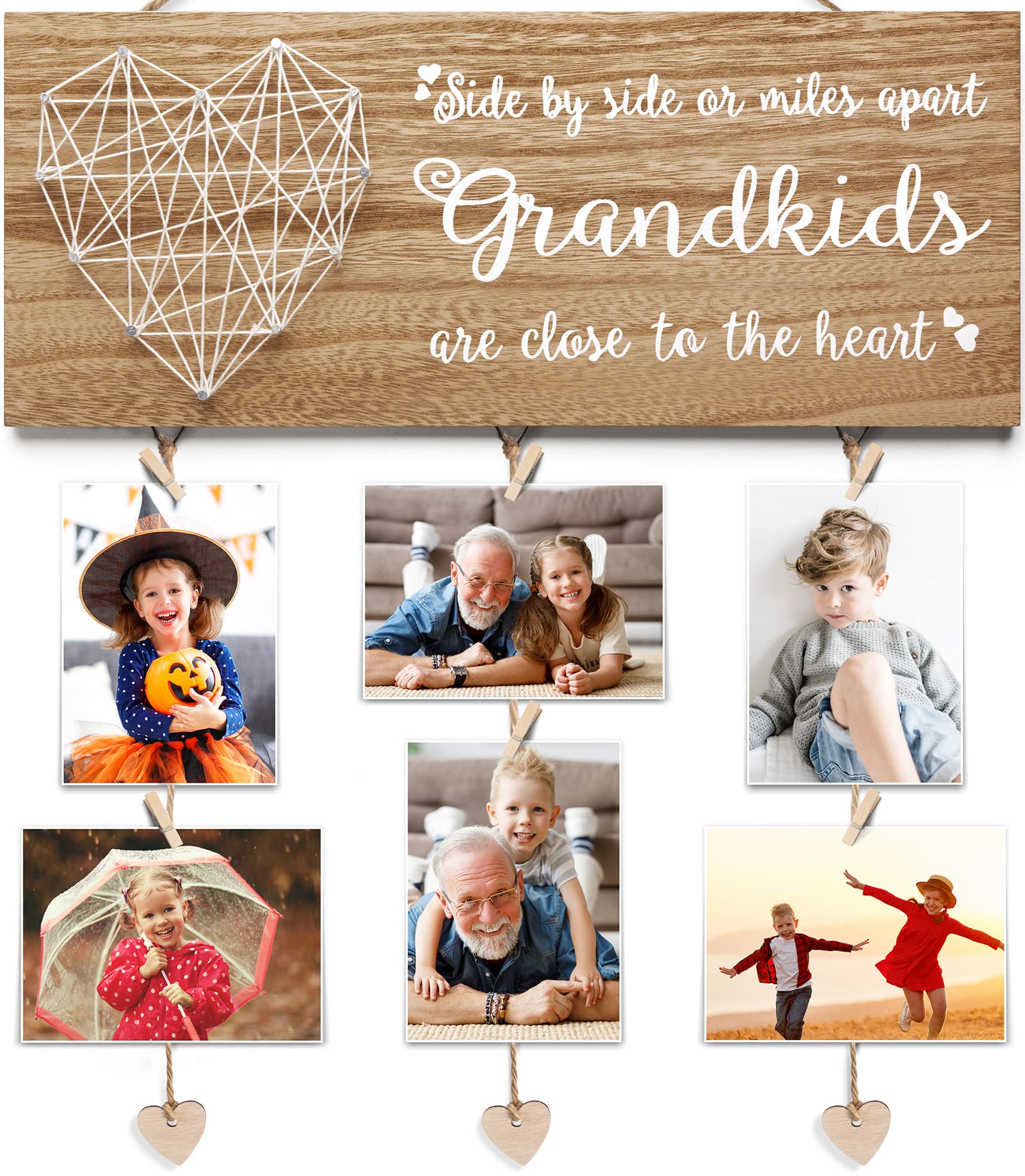 Personalized Grandma Picture Frame - Unique Birthday & Grandparents Day Gift from Grandkids - Photo Holder for Nana & Grandpa - Perfect for Thanksgiving & Christmas Cards - Ideal for Home Decor & Family Keepsakes