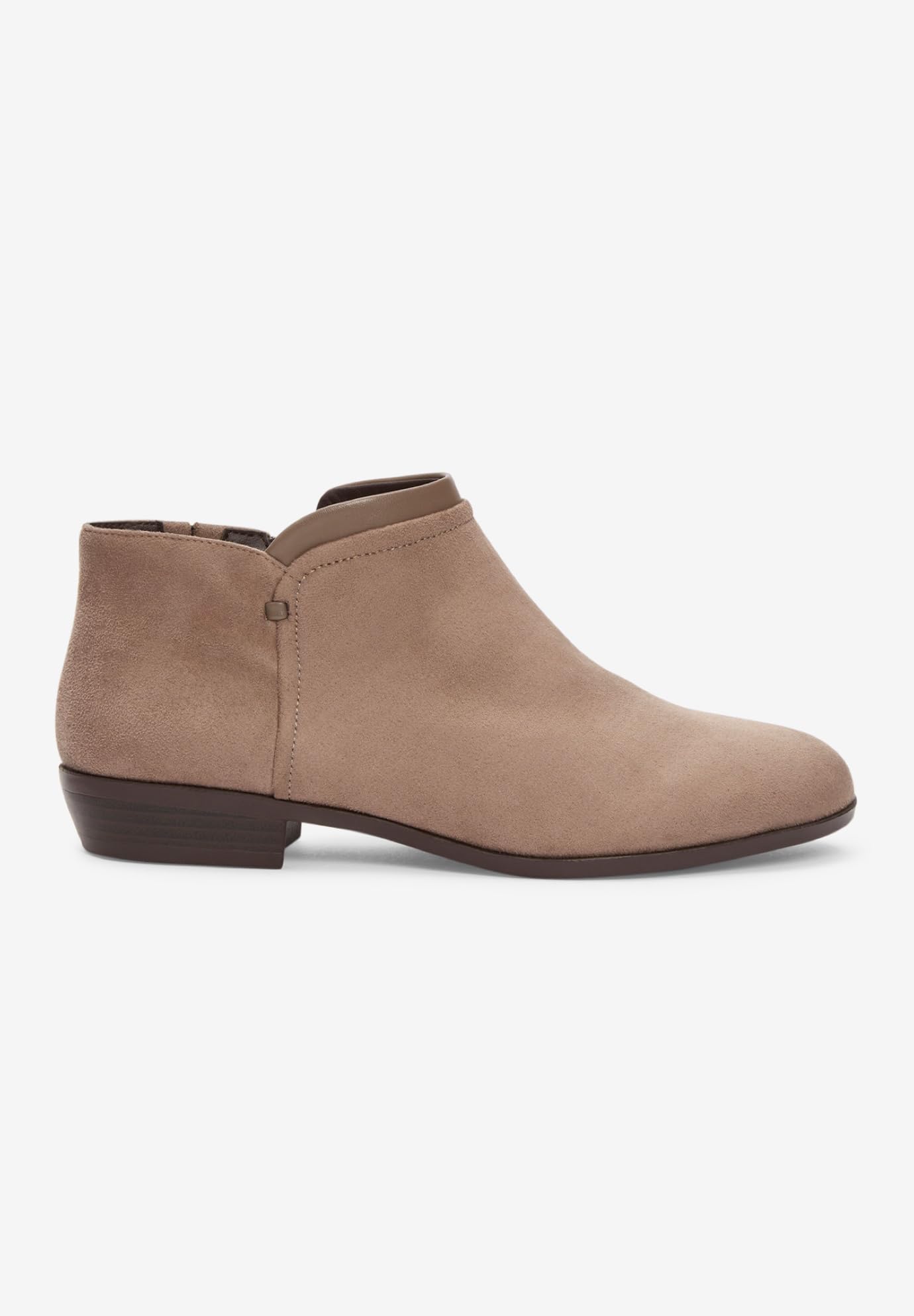 Comfortview Women's Wide Width The Bexley Bootie - Comfortable Ankle Boots for Wide Feet | Perfect for Work, Casual Wear & Outdoor Activities
