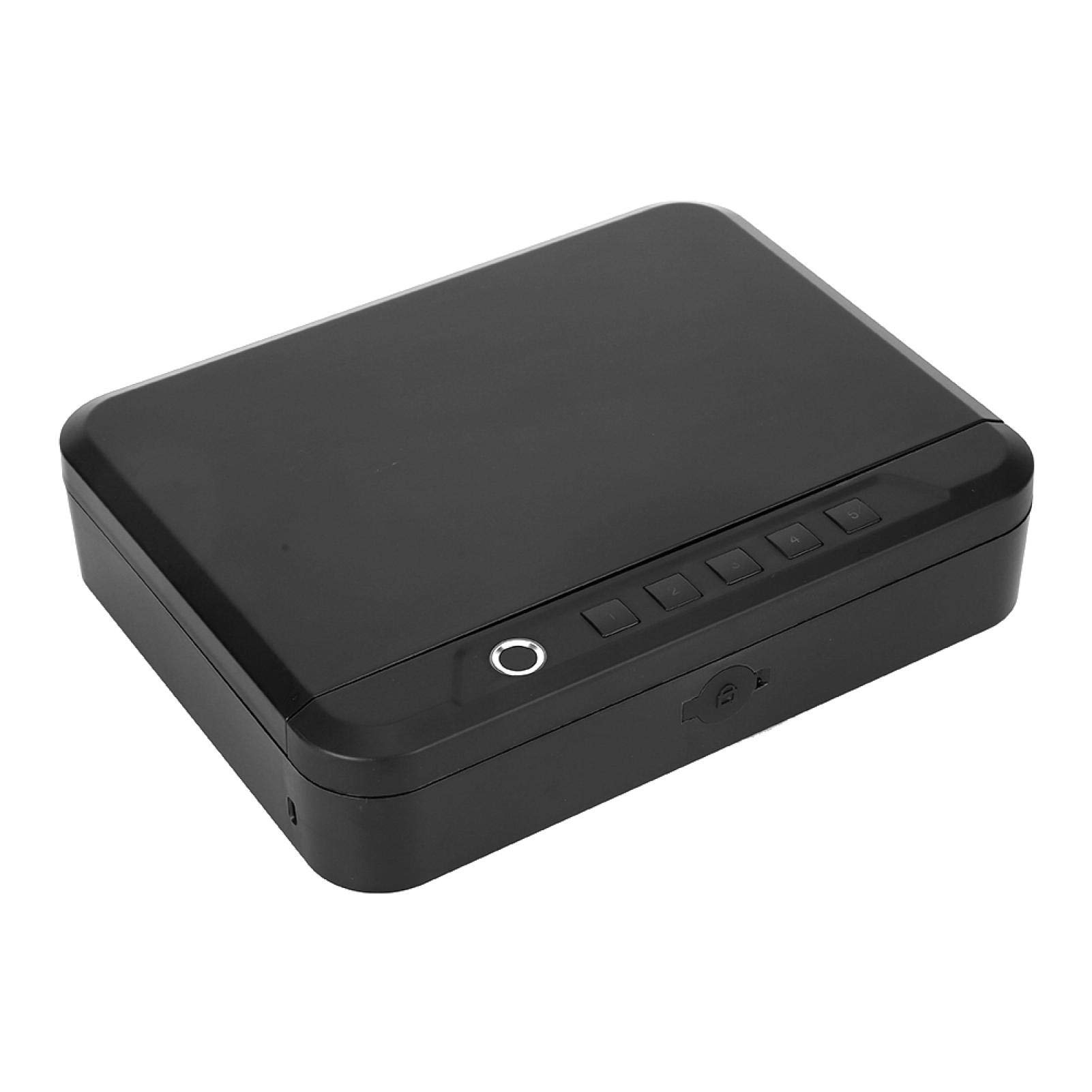 Portable Safe Box for Jewelry & Valuables - Fingerprint, Password, Key & APP Unlock - Anti-Theft Car Safe for Travel, Home & Office Security