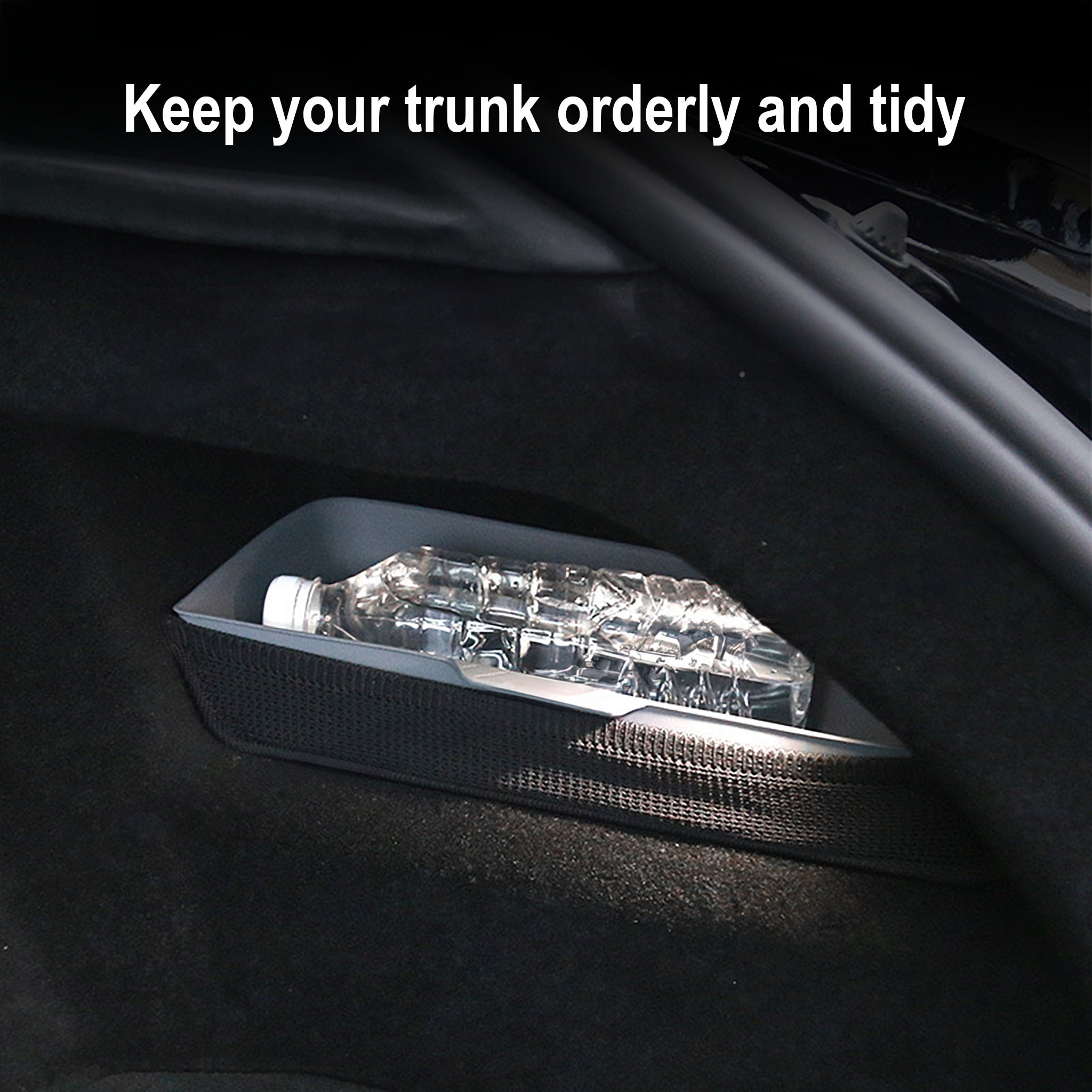 Tesla Model S 2021+ Rear Trunk Side Storage Box - Waterproof Organizer for Car Accessories, Tools & Emergency Kits | Perfect for Road Trips & Daily Commute