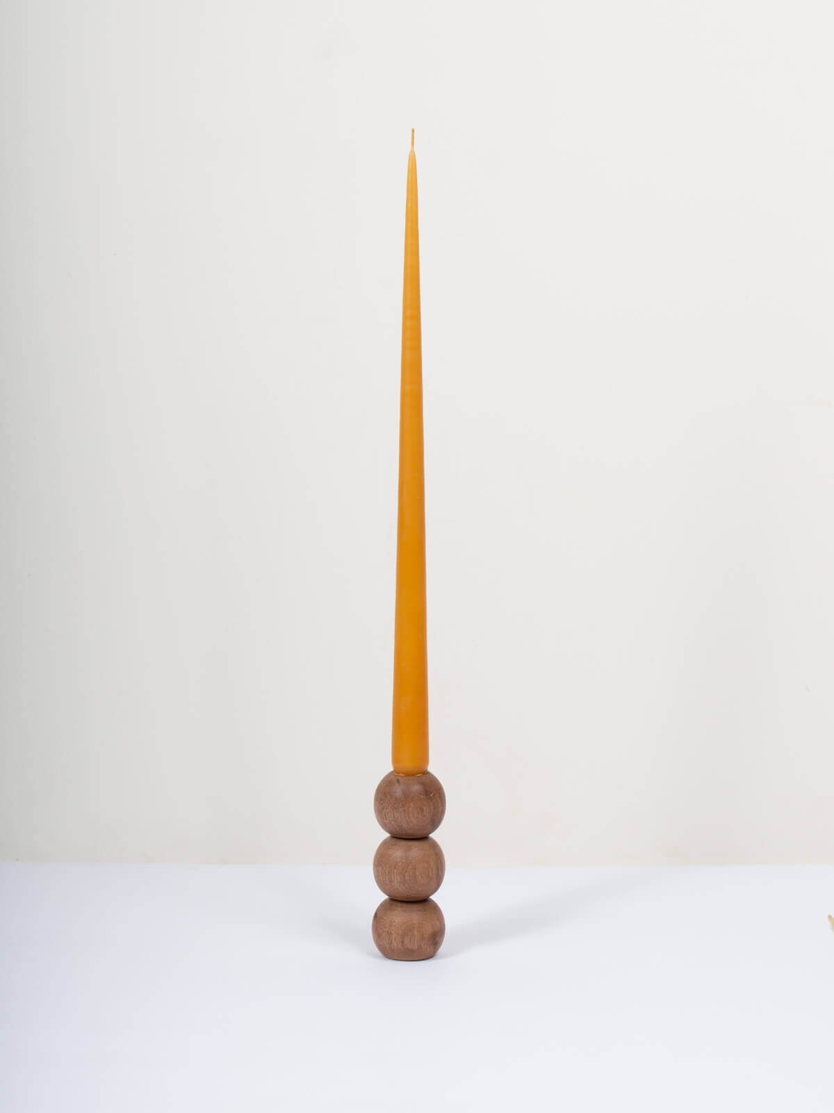 Handmade Walnut Wood Candlestick Holder with Ball Design - Elegant Home Decor for Dining Table, Wedding Centerpiece, and Romantic Candlelit Dinners