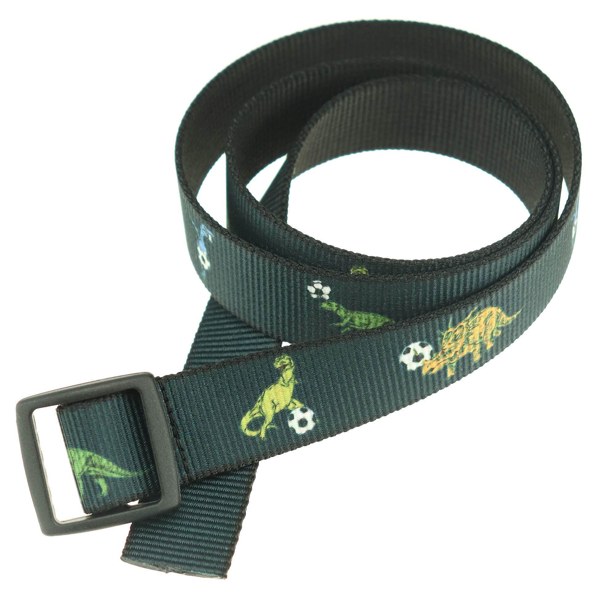 Thomas Bates Dinosaur Soccer Belt for Boys - Adjustable Kids Waist Strap for Sports & Casual Wear - Perfect for Soccer Games, School, and Everyday Outfits