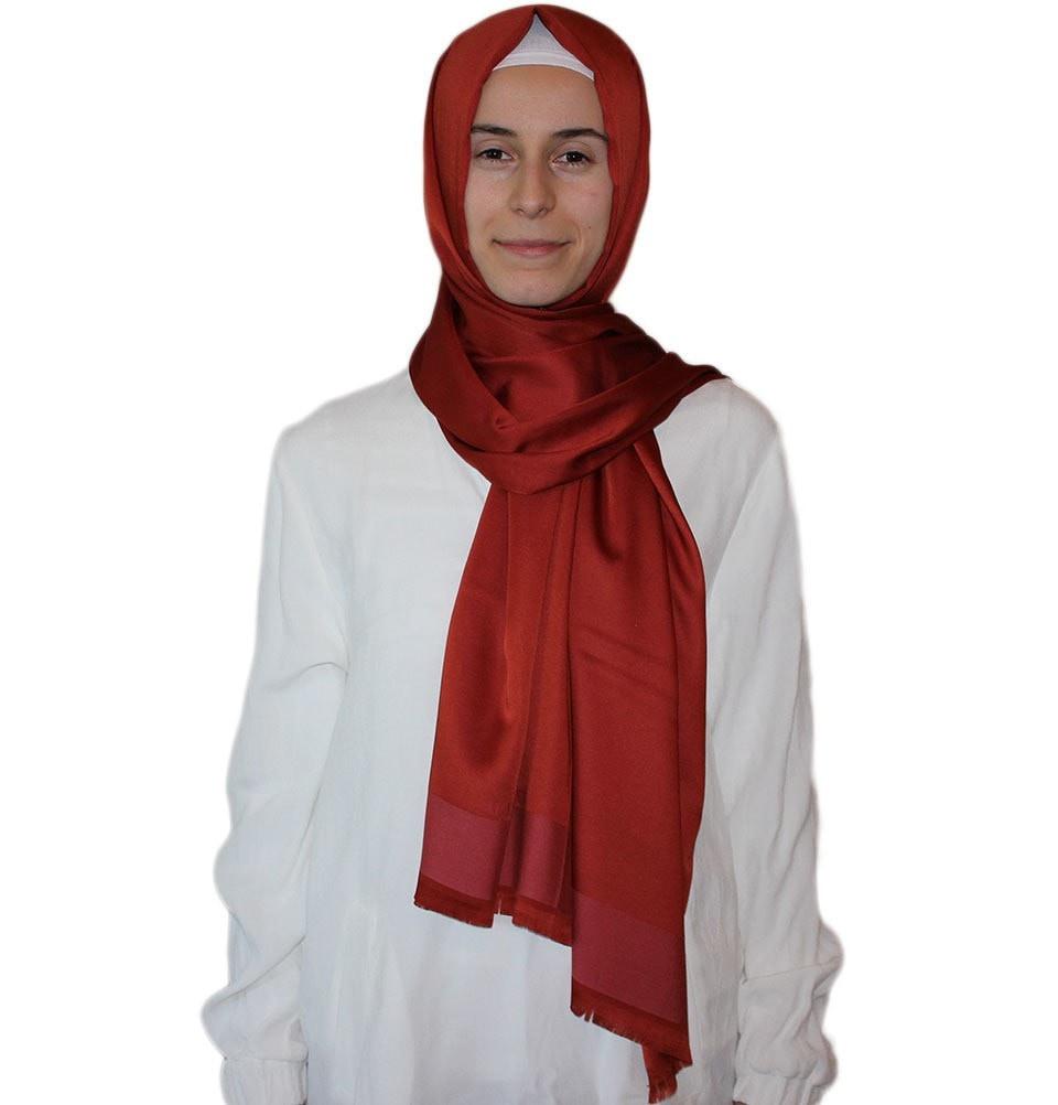 Aker Solid Shawl 1002SLK 961 Burnt Orange - Premium Soft Wrap for Women - Perfect for Fall, Winter, and Evening Events