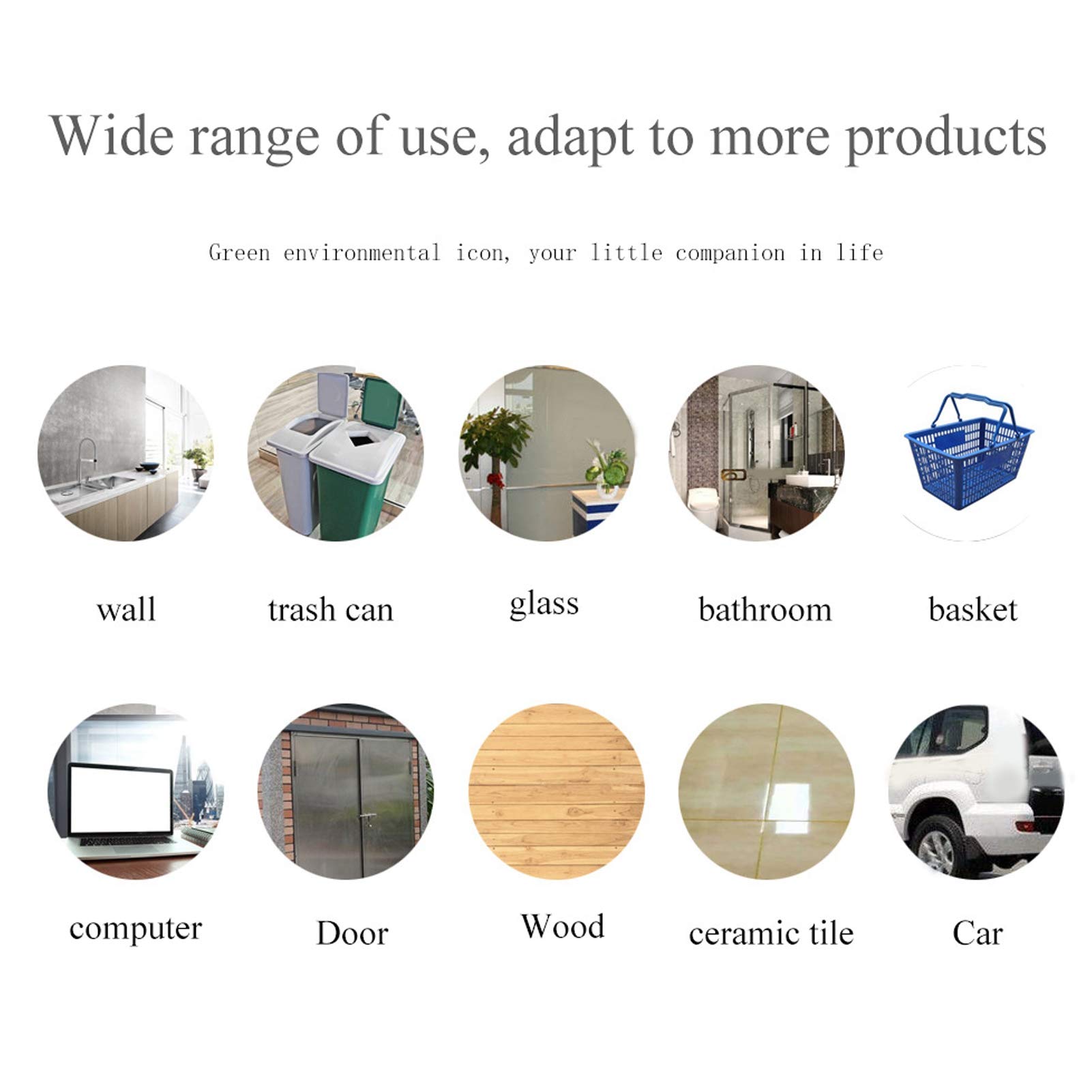 18 Pcs Self-Adhesive Bin Stickers - 9 Trash Can Signs & 9 Recyclable Labels for Waste Sorting | Perfect for Home, Office & Public Recycling Bins