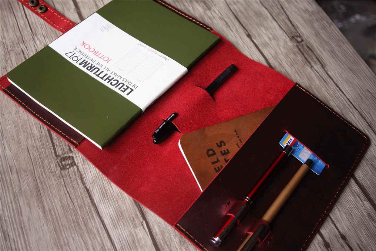Personalized Leuchtturm1917 A5 Notebook Cover Holder - Custom Leather Journal Case for Bullet Journaling, Note Taking & Gift Giving