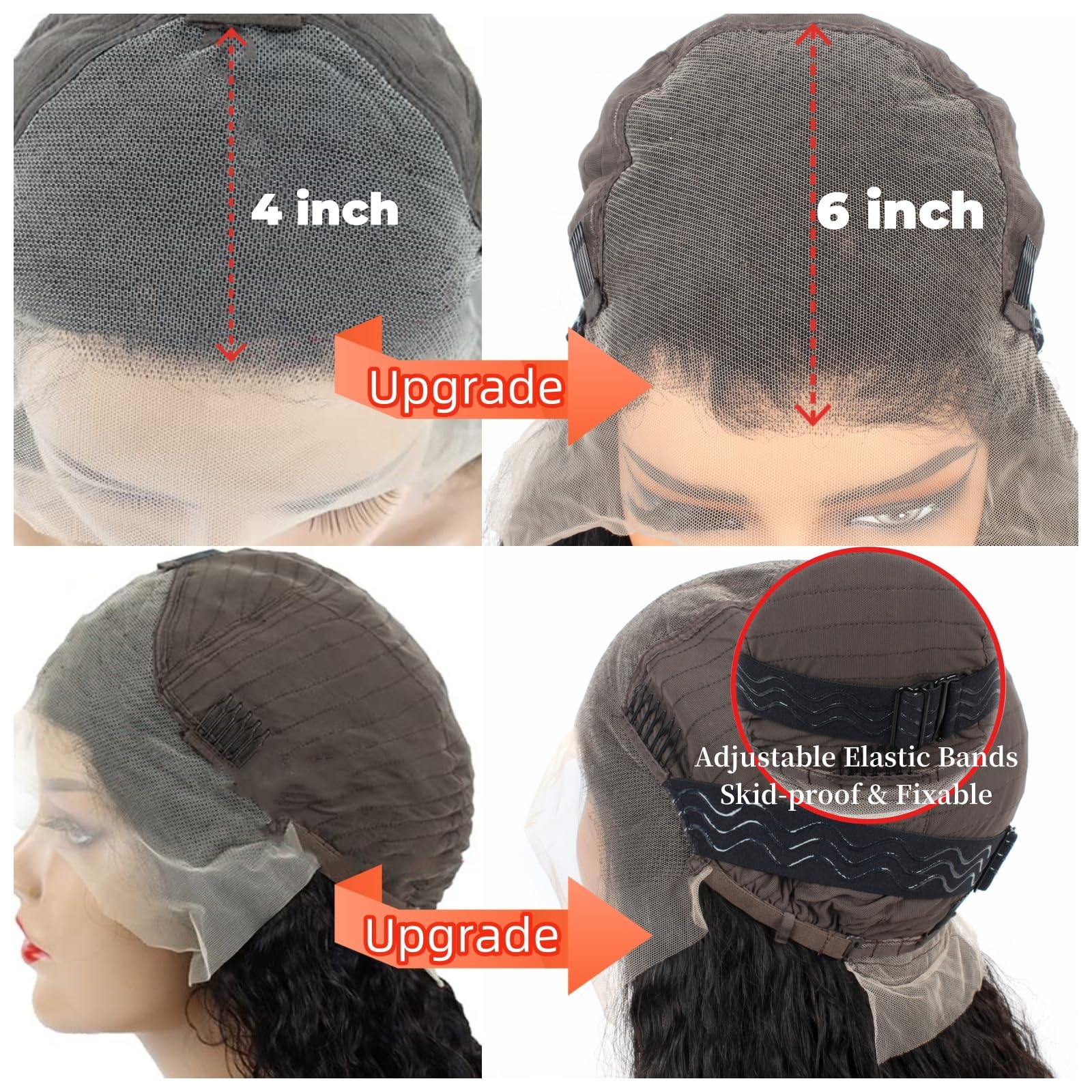 30 Inch Water Wave Lace Front Wigs Human Hair 200% Density 13x6 Wet and Wavy HD Transparent Lace Frontal Wig - Glueless Pre Plucked with Baby Hair for Black Women | Perfect for Daily Wear, Cosplay, and Special Occasions