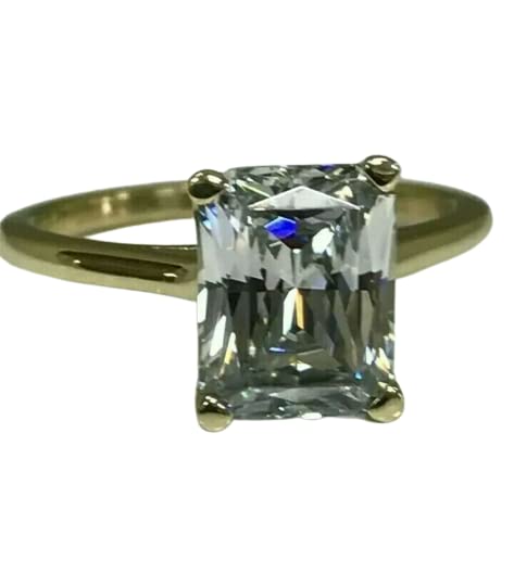 2ct Radiant Cut Diamond Solitaire Promise Engagement Ring in 14K Yellow Gold (FN) – Perfect for Proposals, Anniversaries & Special Occasions