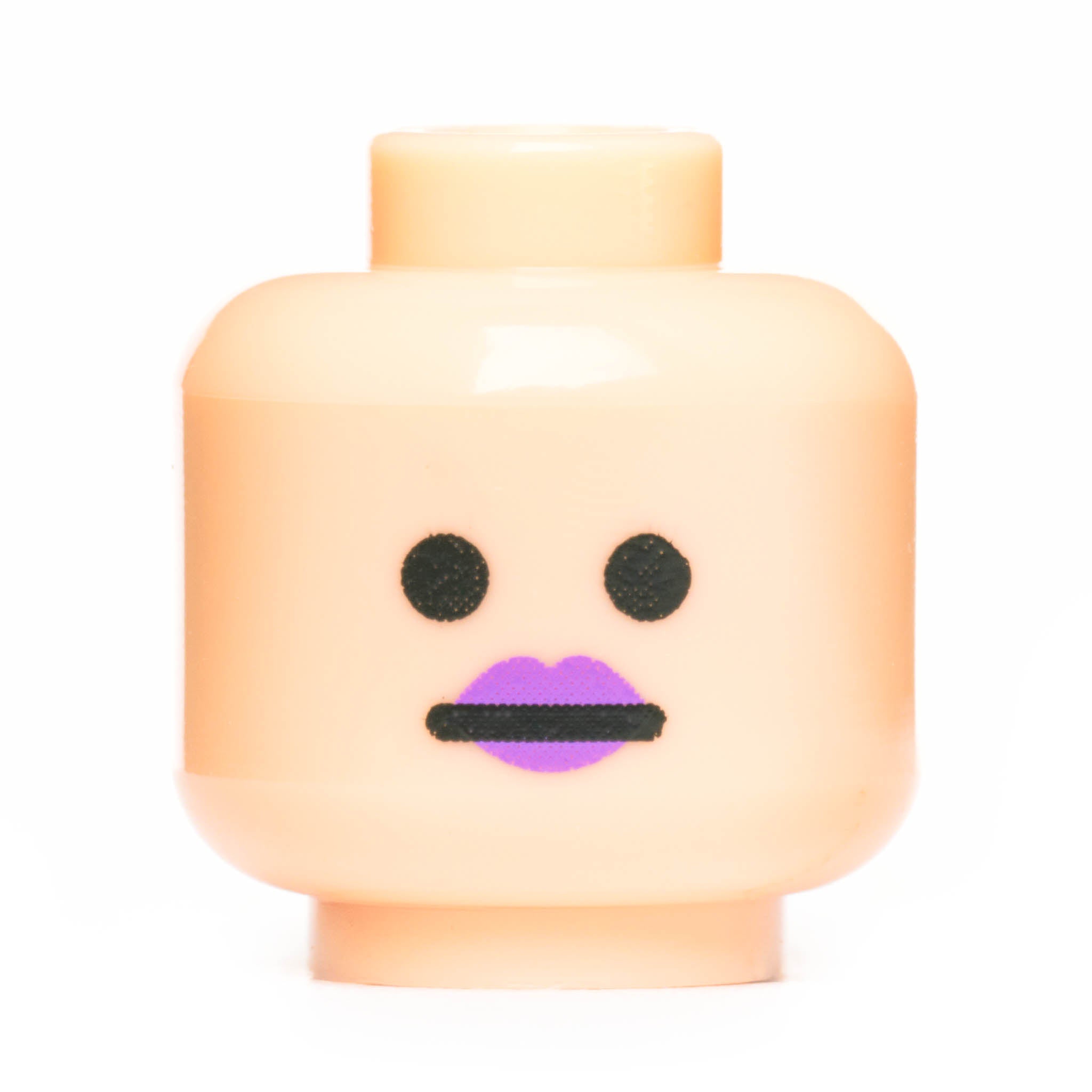 Female Neutral Head Light Flesh/Purple - Perfect for Doll Customization, Cosplay, and Art Projects