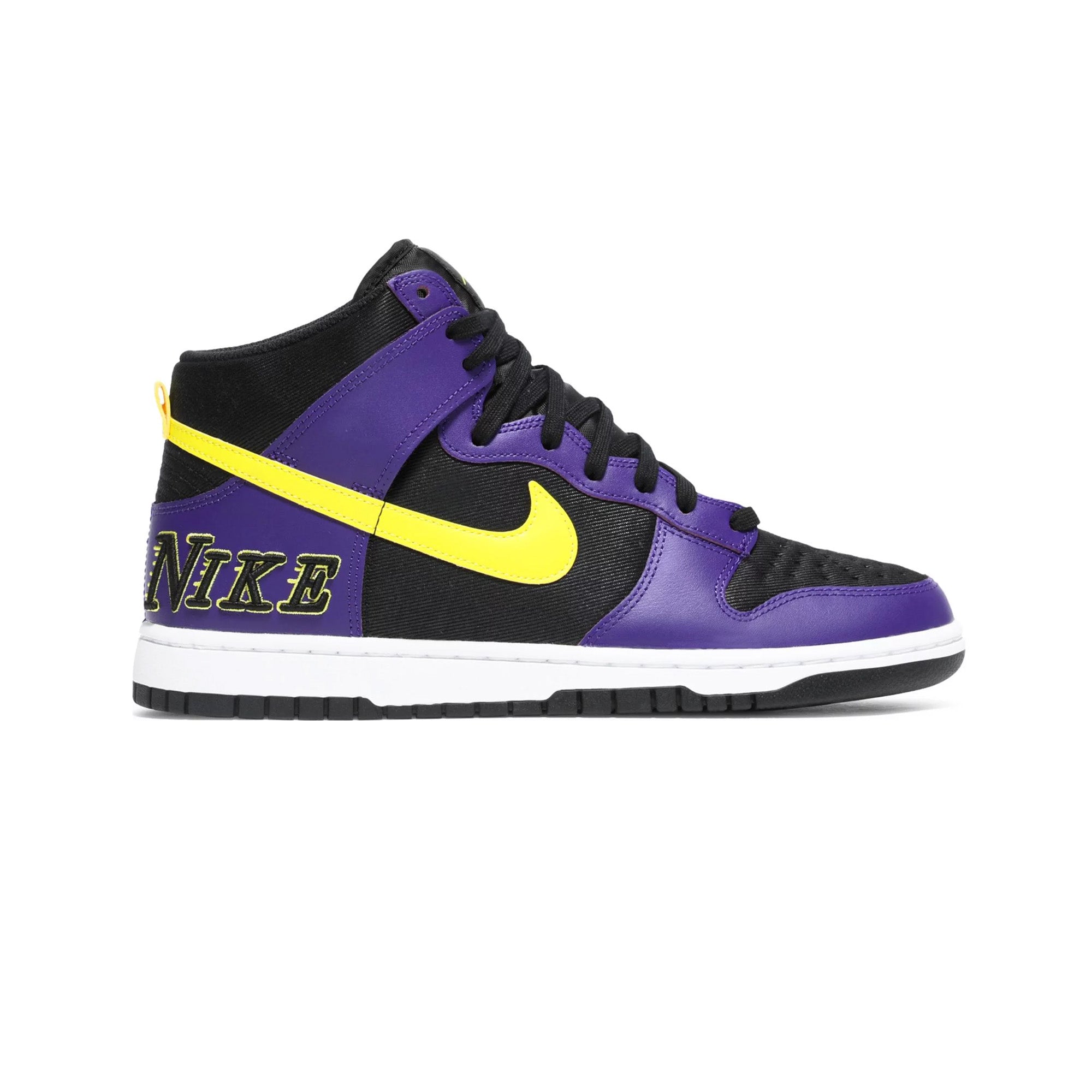 Nike Dunk High 'EMB Lakers' Basketball Shoes - Men's Retro Sneakers for Streetwear & Casual Style | Perfect for Basketball Games, Sneaker Collecting & Urban Fashion