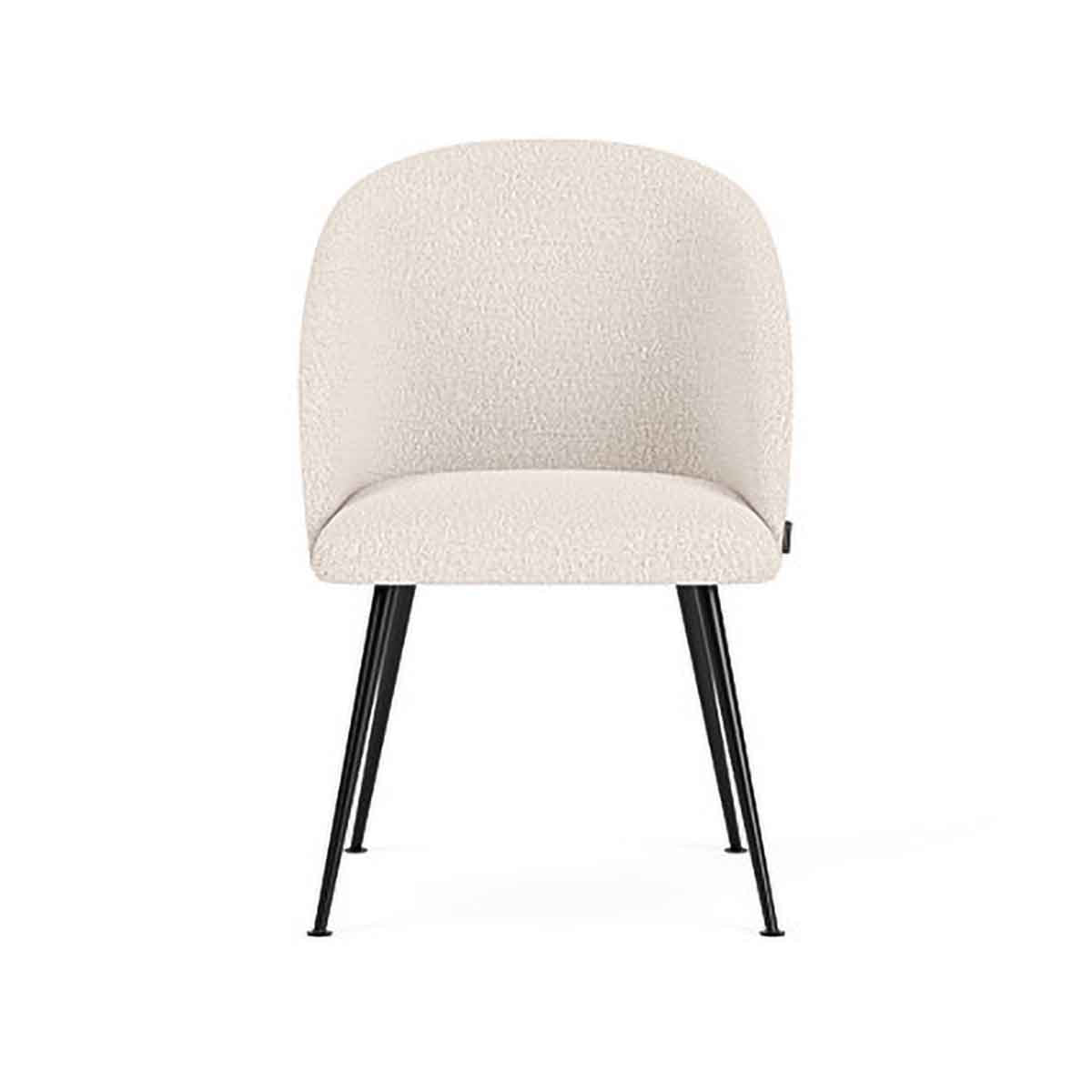 Holly Boucle Dining Chair - Modern Upholstered Accent Chair for Kitchen, Dining Room & Office - Comfortable & Stylish Home Decor