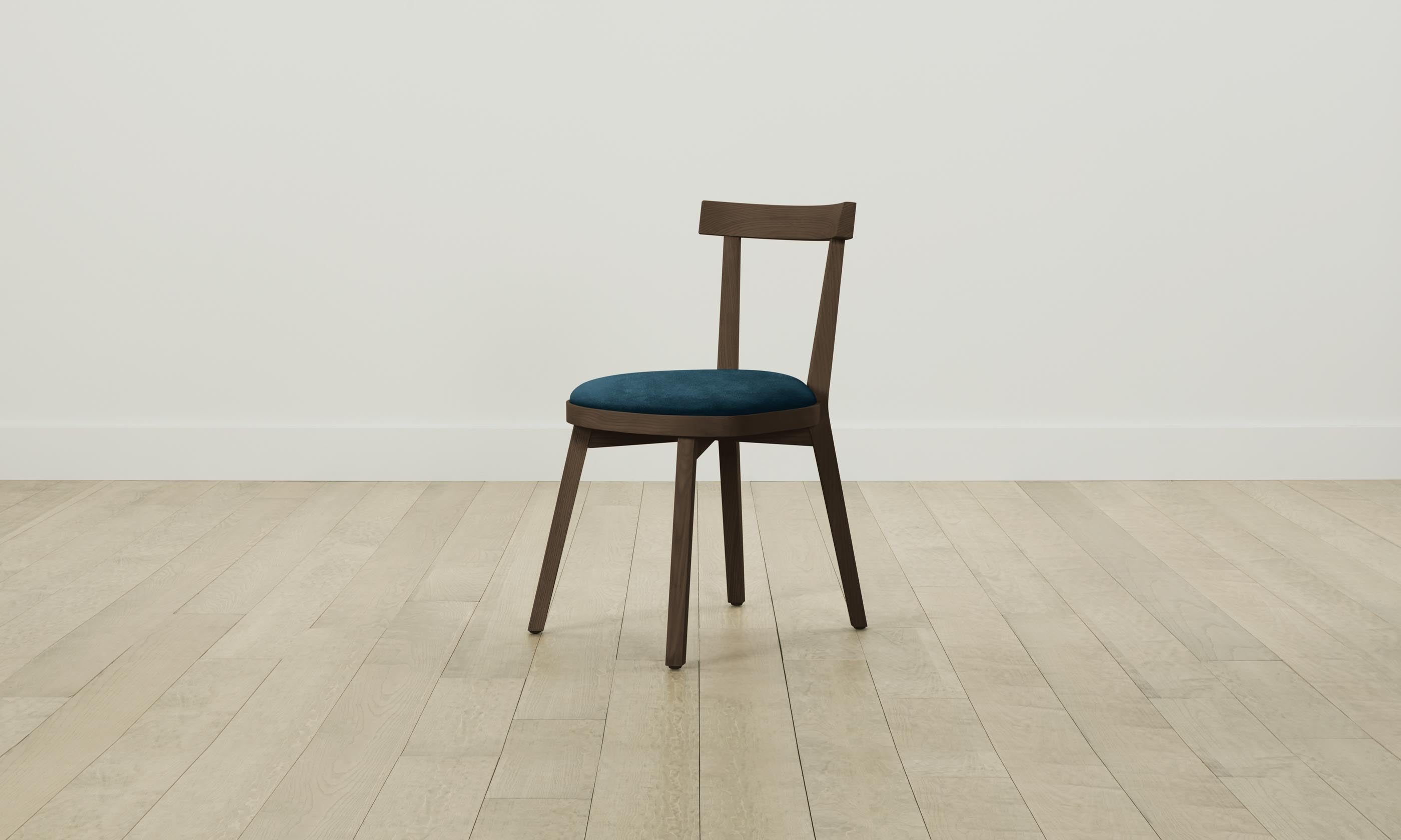 Allen Dining Chair - Performance Velvet Upholstered Lagoon Blue Seat - Perfect for Kitchen, Dining Room & Home Office Furniture