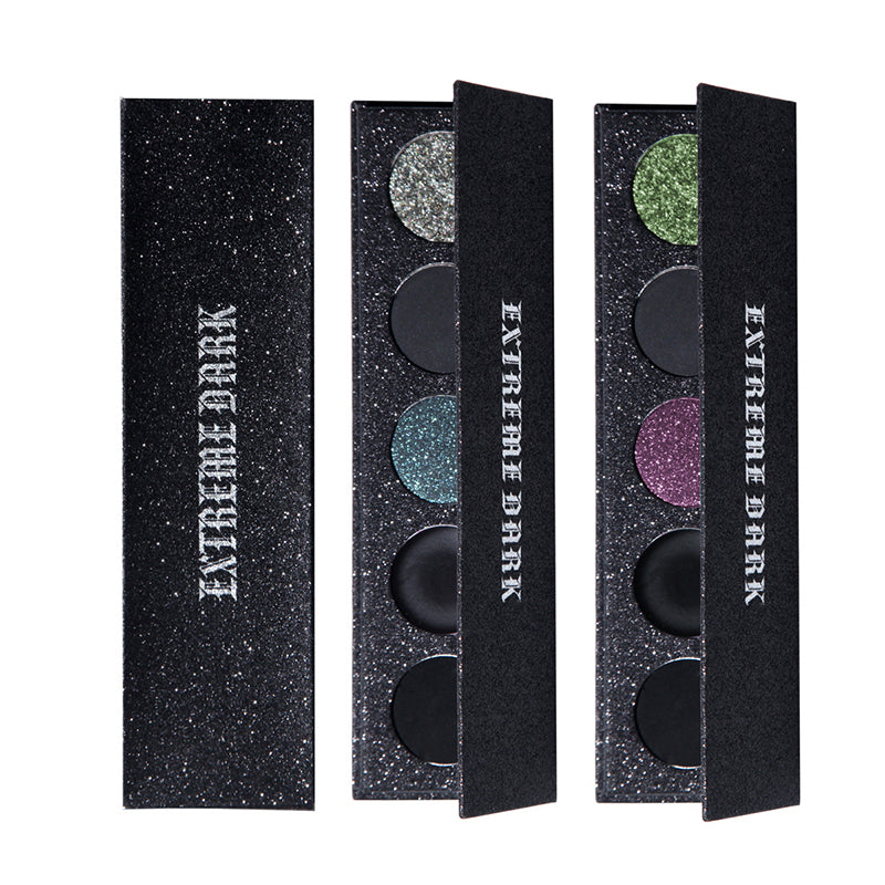 MAFFICK Black Five Color Eyeshadow Palette - Long Lasting, Highly Pigmented Makeup for Day & Night Looks - Perfect for Parties, Weddings & Everyday Wear
