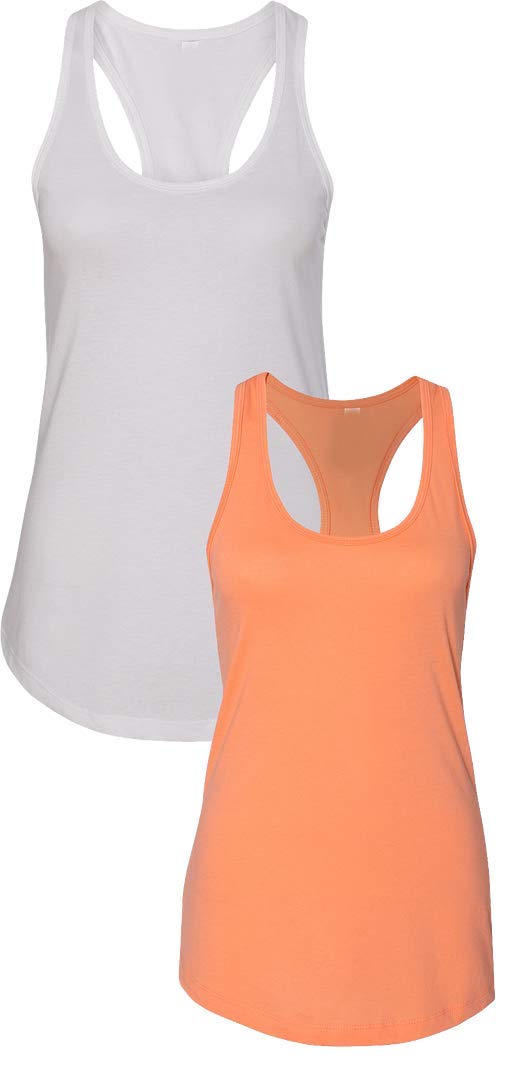 Next Level Apparel Women's Slim Fit Racerback Tank Top - Soft Breathable Workout Shirt for Yoga, Running & Gym