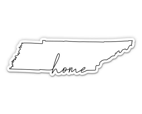 Squiddy Tennessee Home Vinyl Sticker Decal - 3 Inch Waterproof Decals for Phone, Laptop, Water Bottle, Notebook - Perfect for DIY Crafts, Travel Accessories & Personalizing Devices