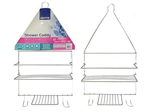Familymaid 21063 White Shower Caddy - 19 x 9.5 x 3 Inches, 200g Capacity - Pack of 48 - Perfect for Bathroom, Dorm, or Apartment Organization