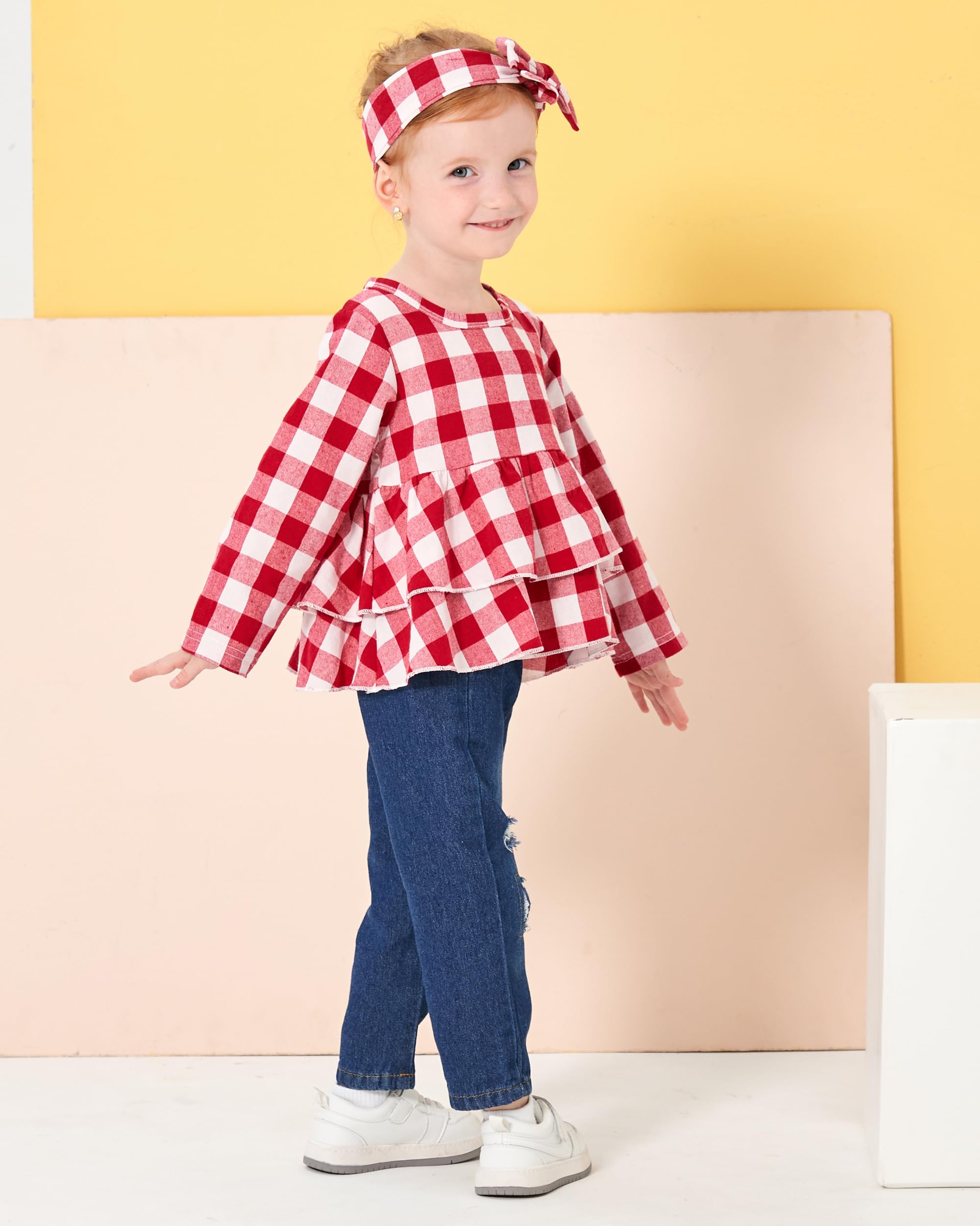 Adorable Baby Girl Clothes Set - Toddler & Infant Outfits with Cute Jeans Pants | Perfect for Playdates, Parties & Photo Shoots
