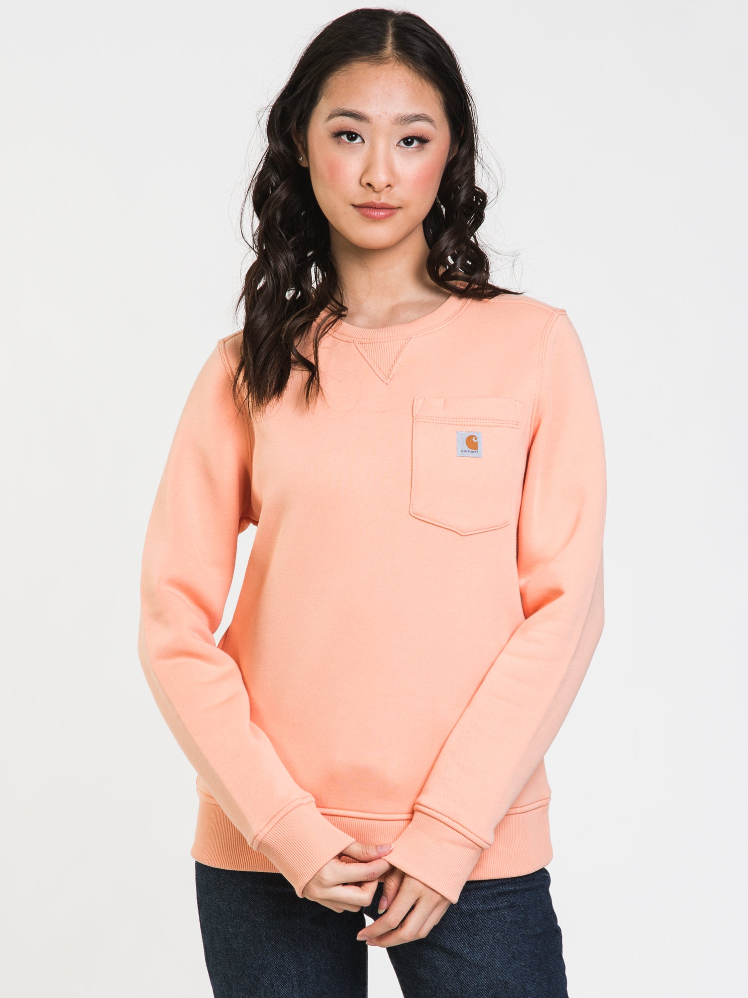 Carhartt Clarksburg Crewneck Sweater for Men & Women - Soft Cotton Pullover for Work & Casual Wear - Clearance Sale - Perfect for Outdoor Activities, Layering & Everyday Comfort