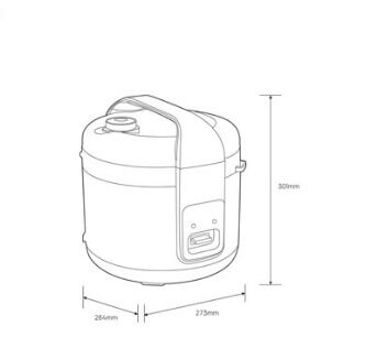 Electrolux E4RC1 680S 1.8L Electric Rice Cooker with Non-Stick Pot - Pebble Grey - Perfect for Small Families & Dorm Rooms