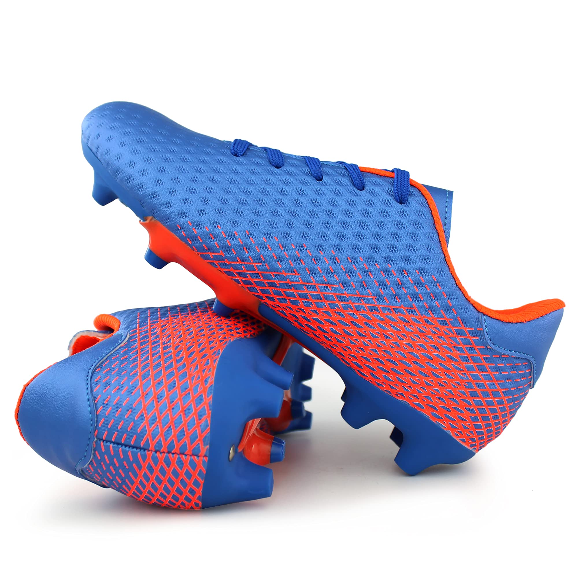 Hawkwell Kids Soccer Cleats - Firm Ground Outdoor Football Shoes for Toddler, Little & Big Kids - Lightweight Comfortable Athletic Footwear for Training, Games & Matches