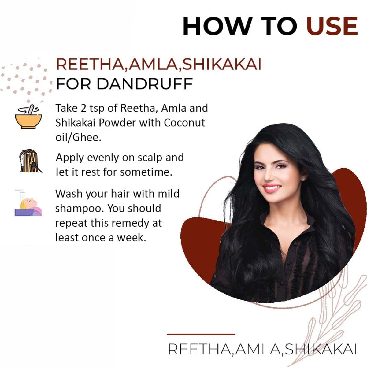 Organic Amla Reetha Shikakai Powder for Hair Growth - Ayurvedic Herbal Hair Pack for Strong Scalp & Shiny Hair | Natural Hair Care Treatment for Dandruff, Dryness & Split Ends | Perfect for Daily Hair Wash & Deep Conditioning