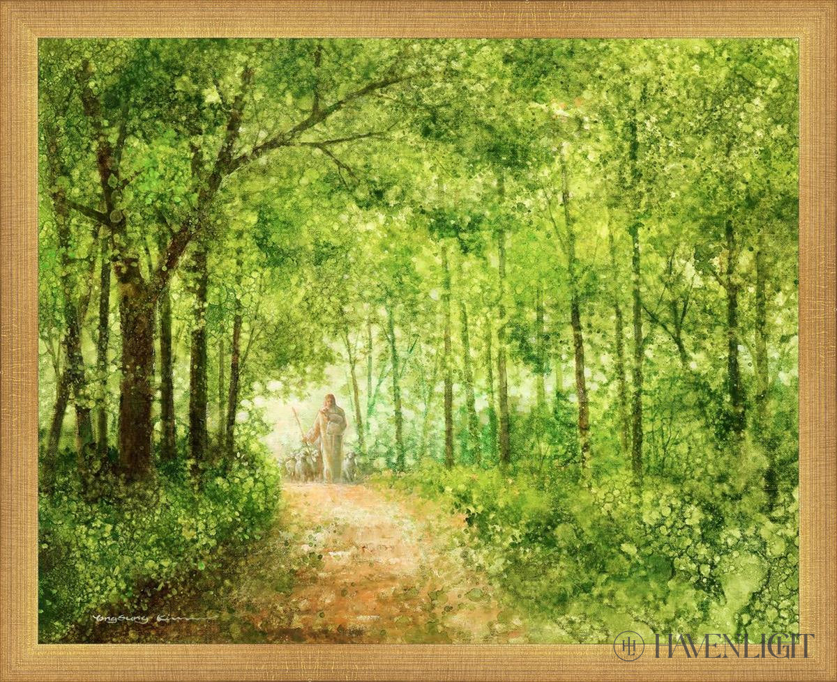 Lead Thou Me On By Yongsung Kim - Inspirational Christian Wall Art Print for Home & Office Decor - Perfect for Living Room, Bedroom, Church & Gift Giving