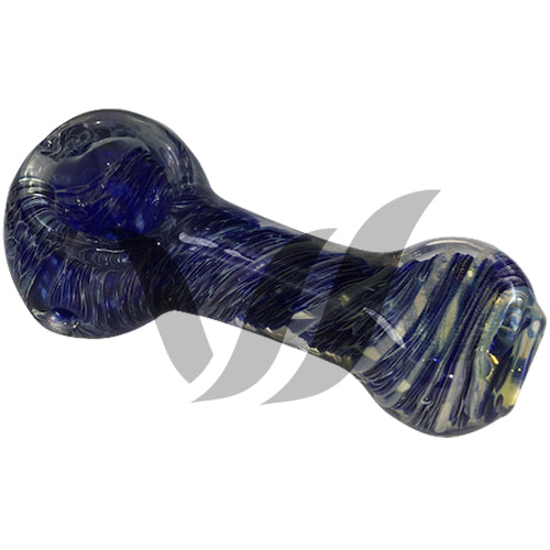 Premium Glacier Spoon Pipe - Handcrafted Glass Smoking Pipe for Smooth Hits | Portable & Durable Design for Travel, Camping & Outdoor Use