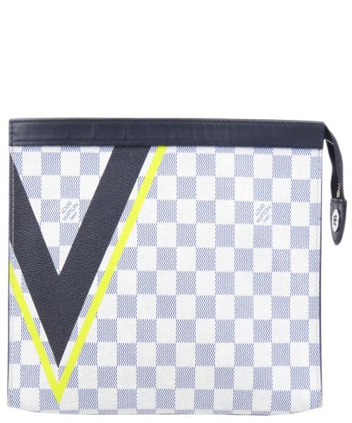 Louis Vuitton Pochette Voyage MM Handbag - Damier Azur Canvas Crossbody Bag for Women | Perfect for Travel, Shopping & Everyday Use