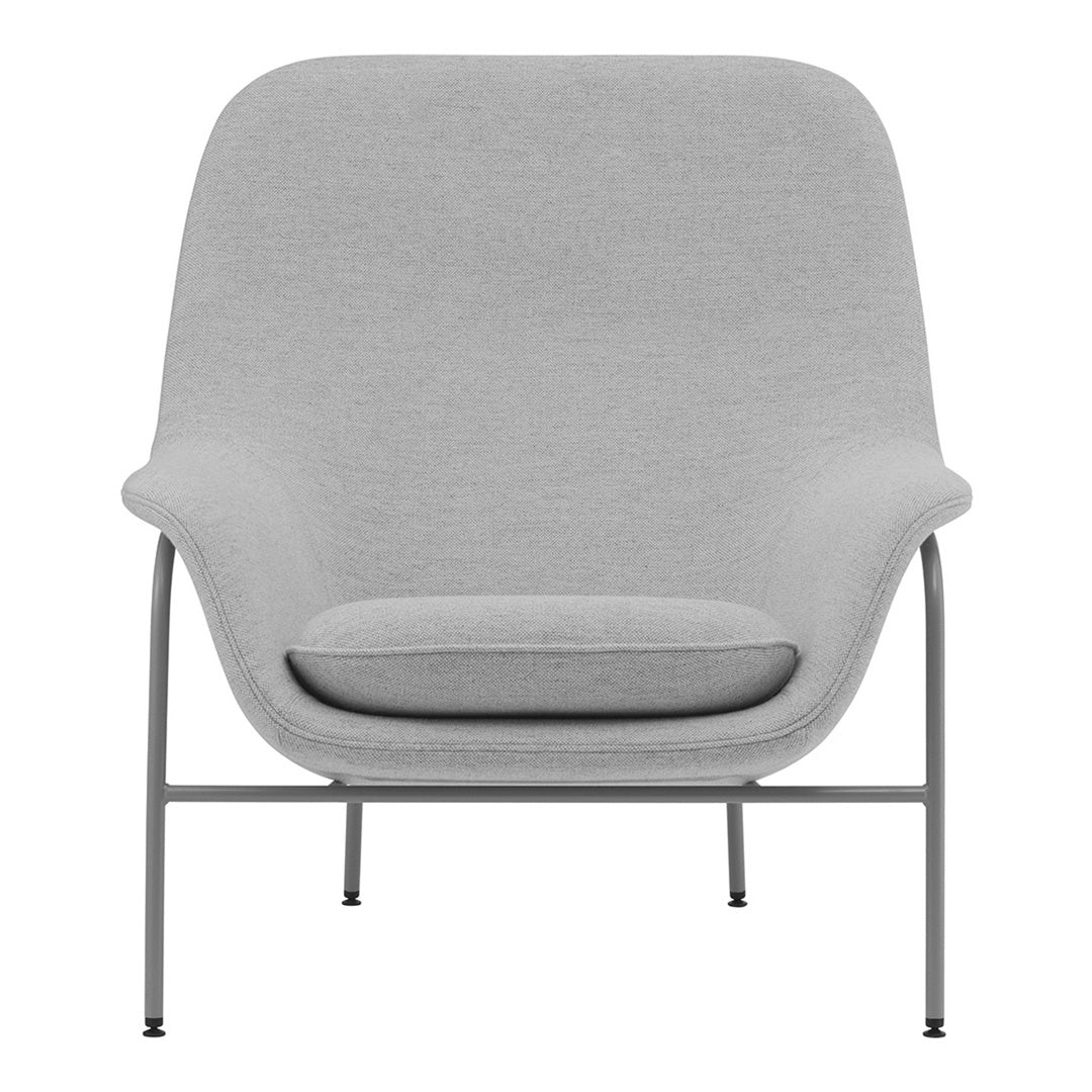 Modern Drape High Lounge Chair with Sturdy Steel Legs - Perfect for Living Room, Patio, or Office Relaxation