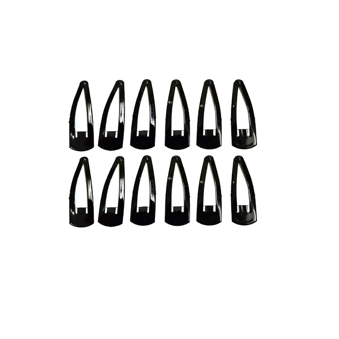 VinshBond Black Metal Tic Tac Hair Clips for Women & Girls - Hair Accessories for School, Work & Everyday Styling
