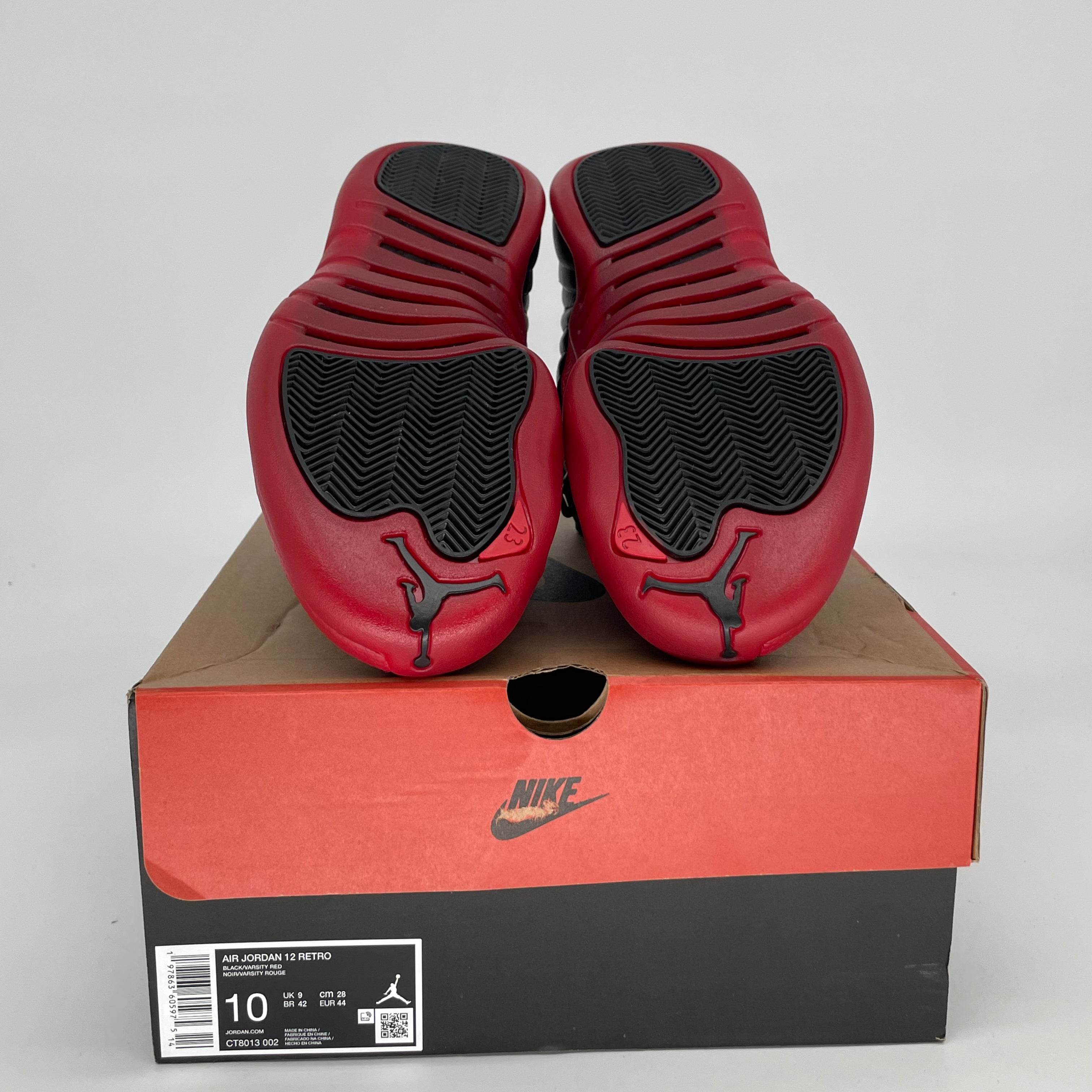 Original Air Jordan 12 Retro 'Flu Game' Basketball Shoes - Men's Size 10/Women's 11.5 (CT8013-002) - Perfect for NBA Games & Streetwear Fashion