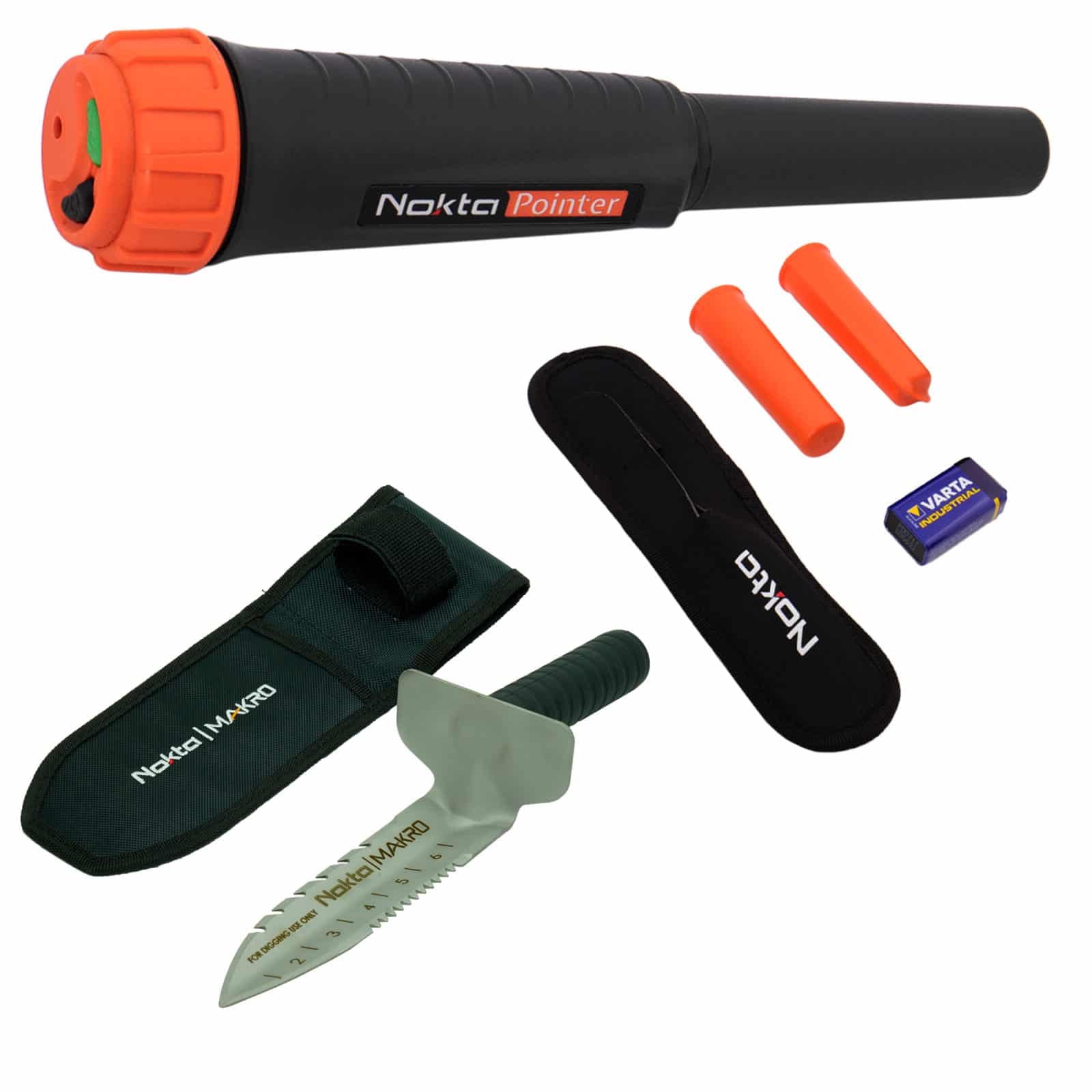 Waterproof Pinpointer Metal Detector with Holster, Cover & Premium Digger - Professional Gold & Treasure Hunting Tool for Beach, Field & Outdoor Adventures