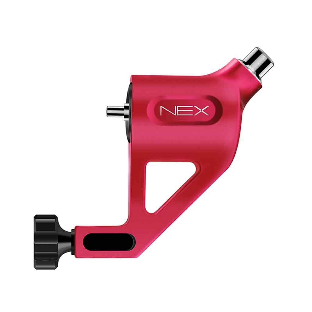 NEX Professional Rotary Tattoo Machine with 3.5mm Stroke - Red | Wireless Tattoo Gun for Artists | Perfect for Lining, Shading & Coloring Tattoos