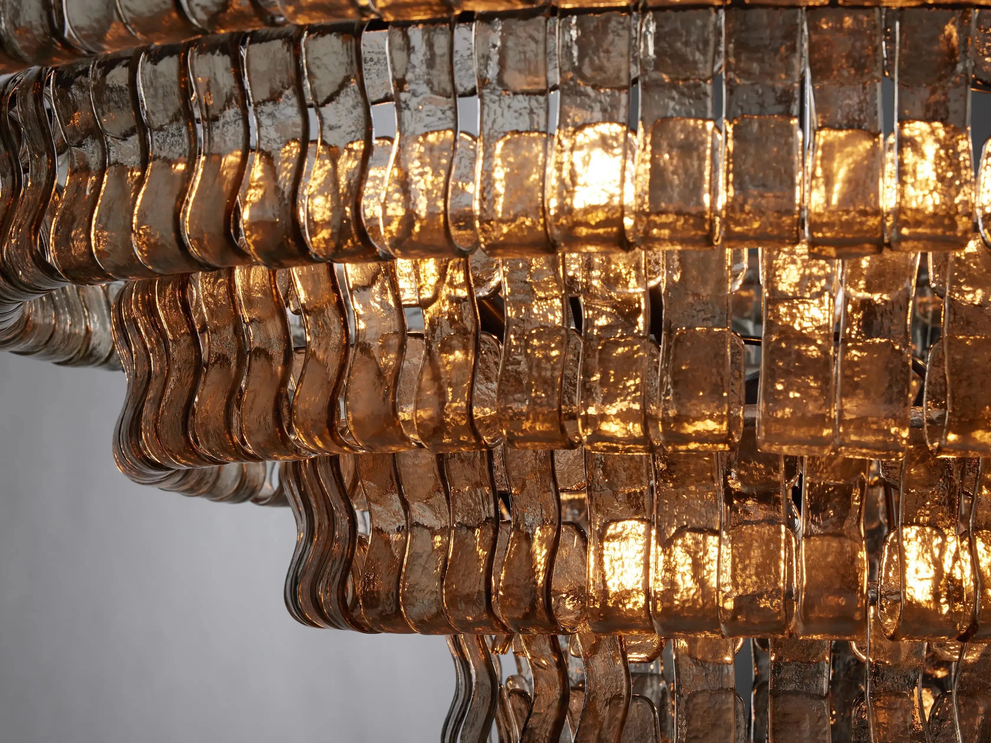 Ghiaccio Modern Round Glass Chandelier 36