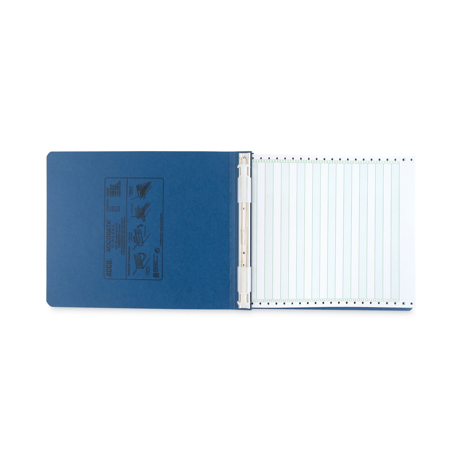 ACCO Presstex 2-Post Binder Covers with Storage Hooks - 6 Capacity, 9.5