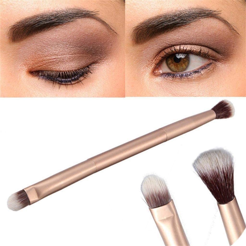 **Meesh 2-in-1 Double Ended Eyeshadow Brush – Dual-Ended Makeup Brush for Blending & Precision – Random Color – Perfect for Professional & Everyday Makeup**