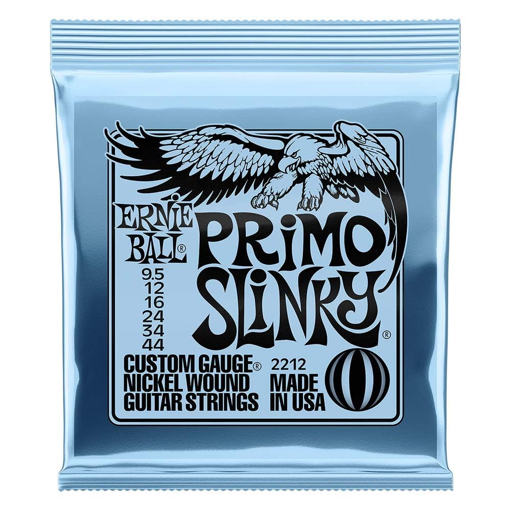 Ernie Ball 2212 PRIMO SLINKY 095-44 Electric Guitar Strings (3-Pack) - Perfect for Rock, Blues & Metal Performances
