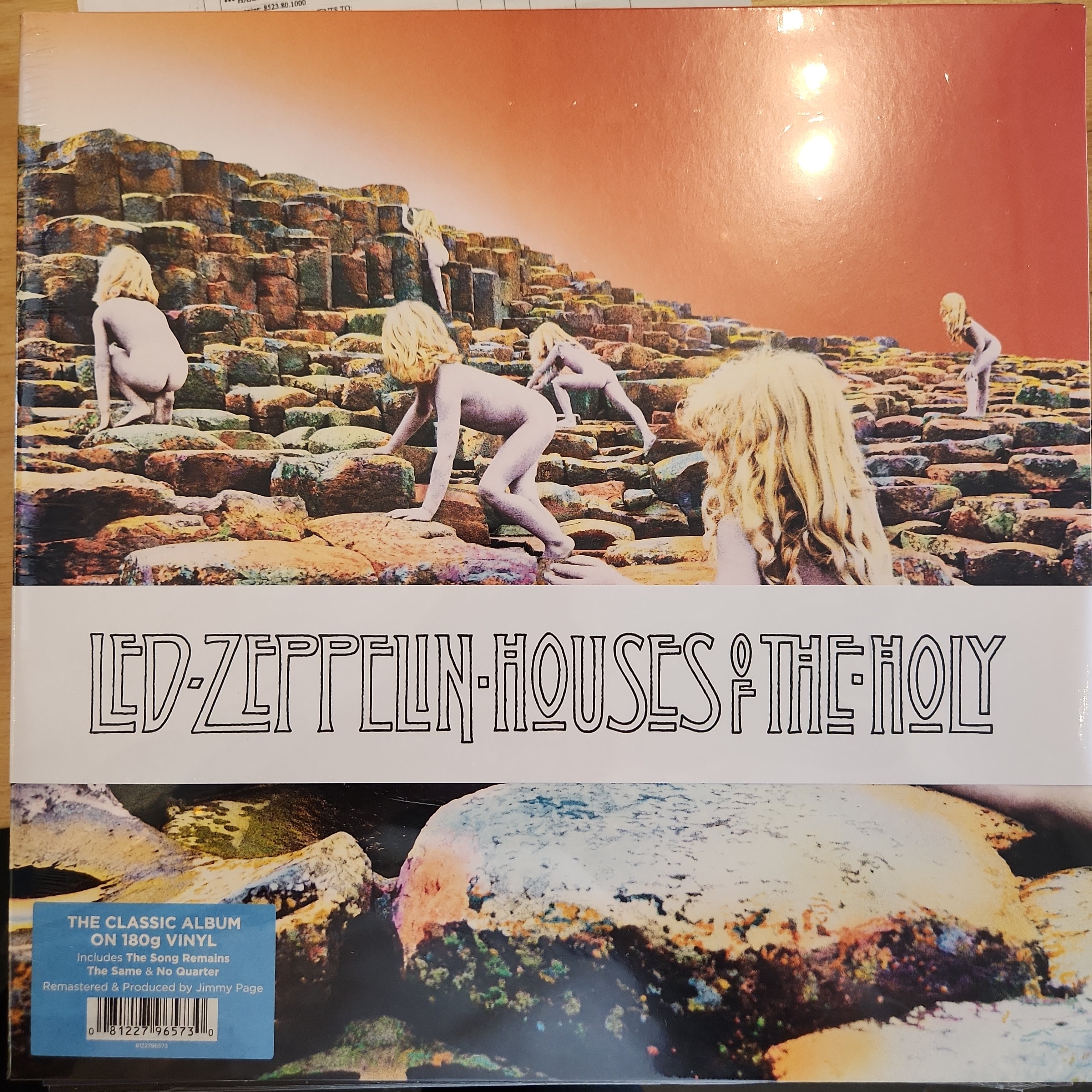 Led Zeppelin Houses of the Holy Vinyl LP Record - Classic Rock Album for Music Collectors & Audiophiles, Perfect for Home Listening & Gift Giving