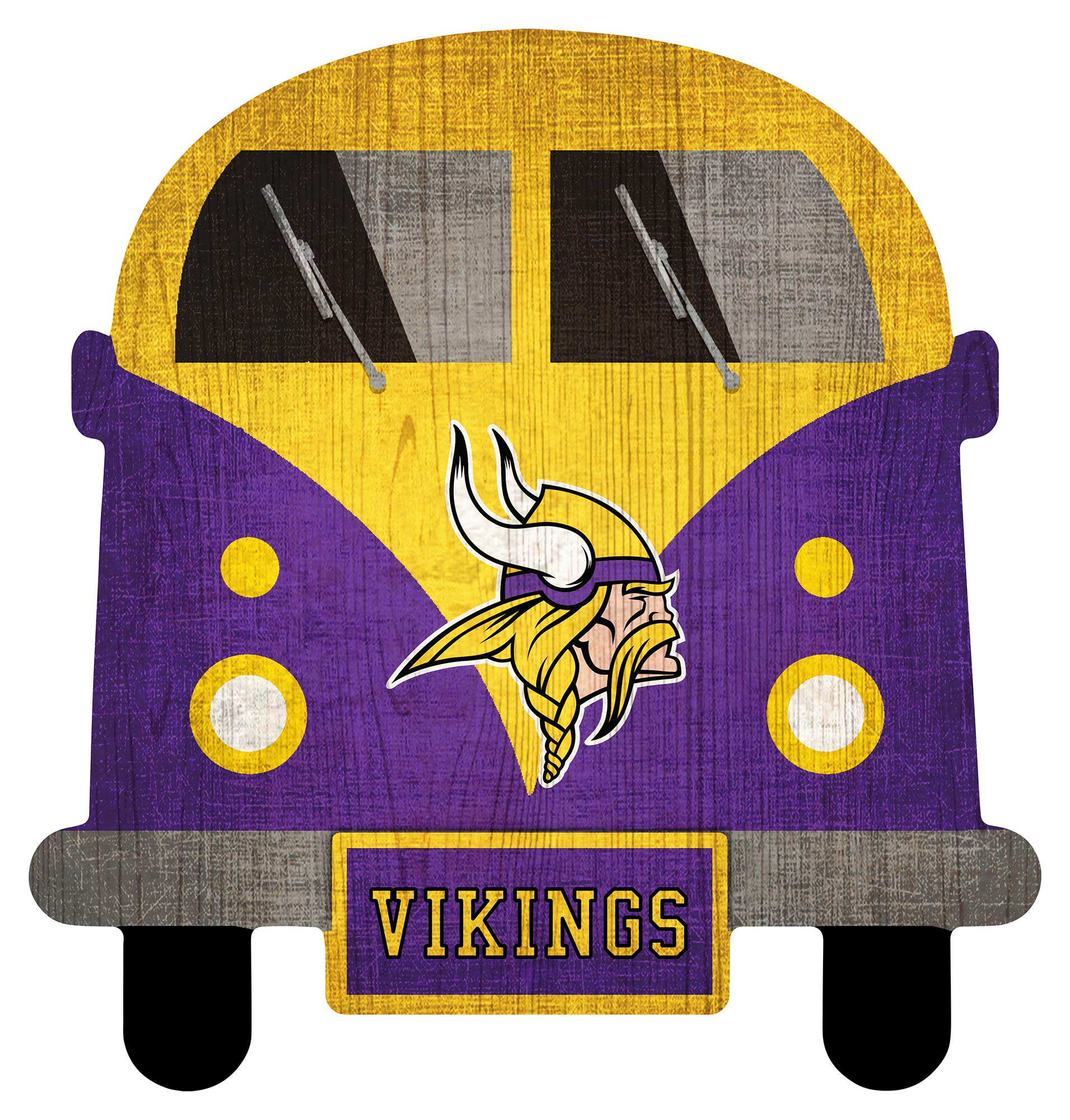 Fan Creations NFL 12 Inch Team Bus Sign - Officially Licensed Football Team Logo Decor for Tailgating, Game Day Parties & Man Cave Decorations