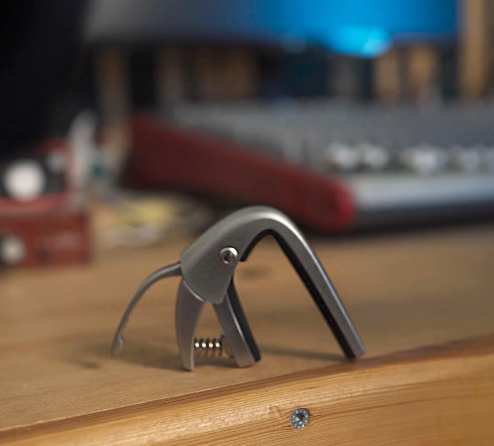 Premium Quick Lock Guitar Capo for 6-String Acoustic & Electric Guitars - Professional Musician Grade - Silver Finish | Perfect for Live Performances, Studio Recording & Practice Sessions