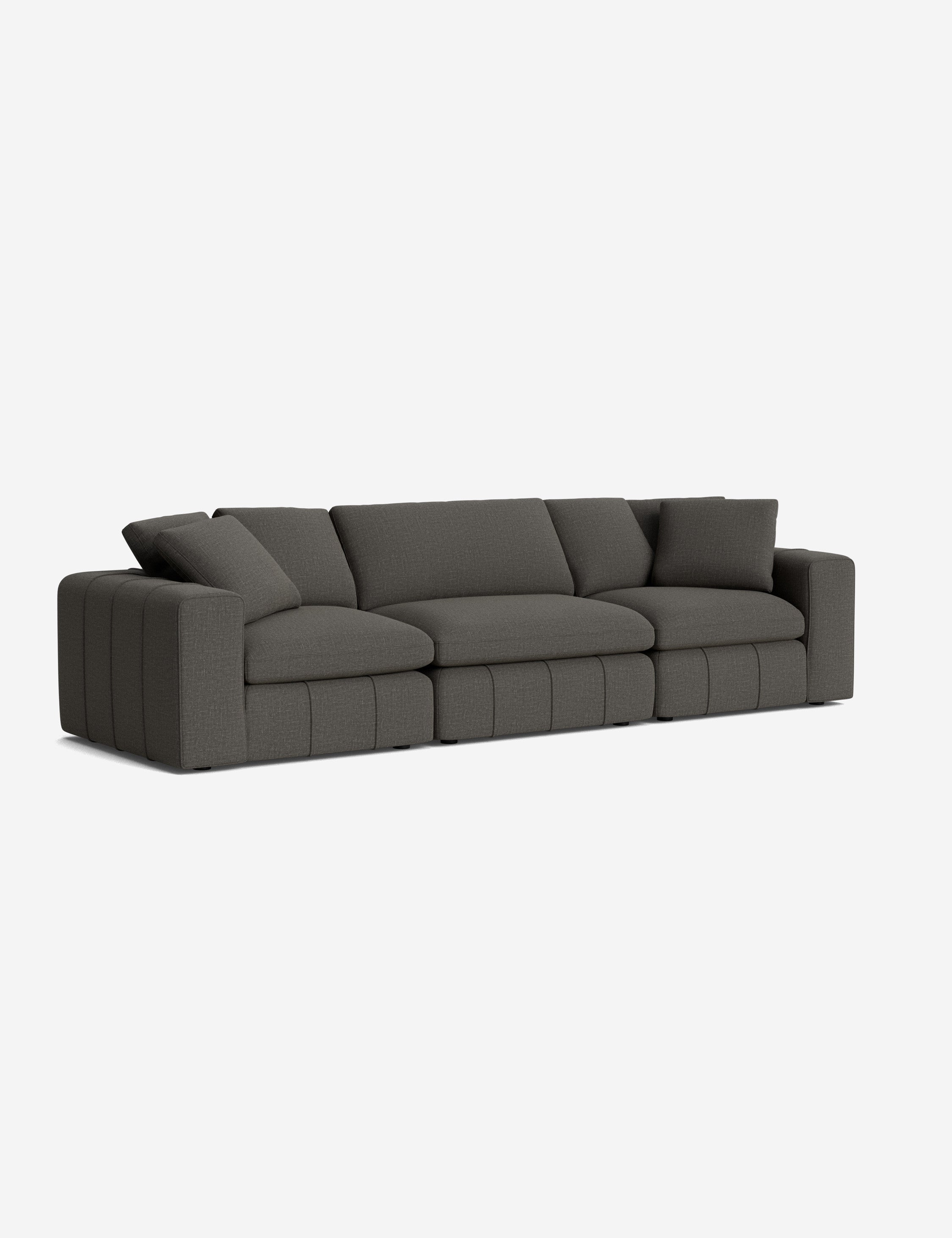 Modern Capella Sofa - Comfortable Fabric Sectional Couch for Living Room, Lounge & Family Room - Stylish Home Furniture for Relaxing & Entertaining